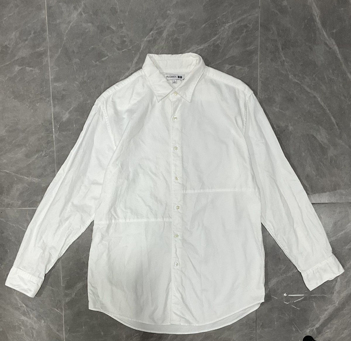 JW Anderson × Uniqlo J.W Anderson X Uniqlo White Button Long Sleeve Size US L / EU 52-54 / 3 - 3 Thumbnail