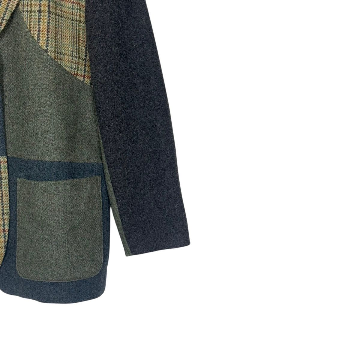 Japanese Brand Japanese Patchwork Wool Blazer Size 42R - 4 Thumbnail