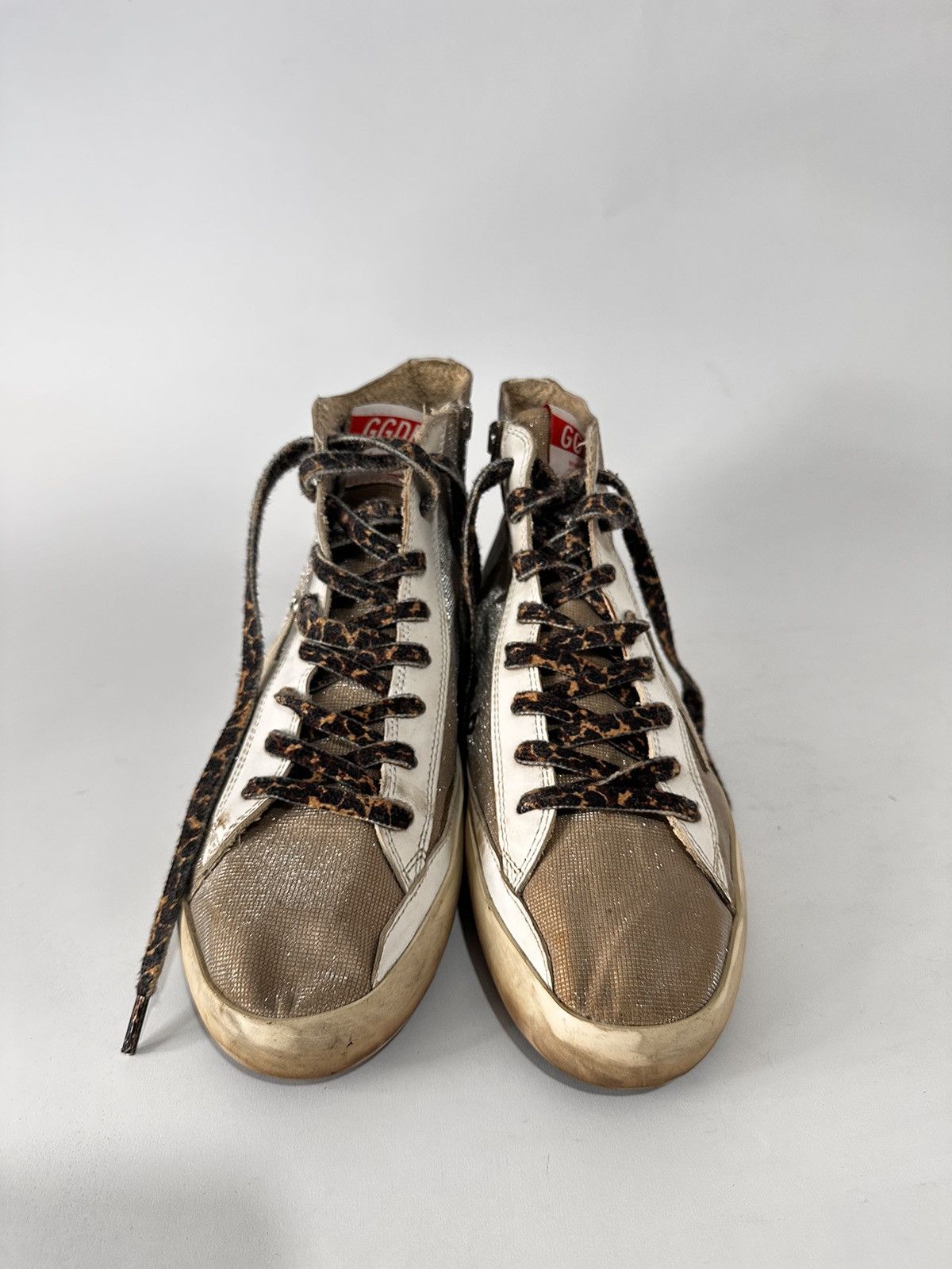 Golden Goose Golden Goose Glitter Finish With Leopard-print laces. Size US 7 / EU 40 - 4 Thumbnail