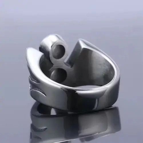 Japanese Brand × Jewelry × Vintage Cool Flaming Number 8 Ring Size ONE SIZE - 3 Thumbnail