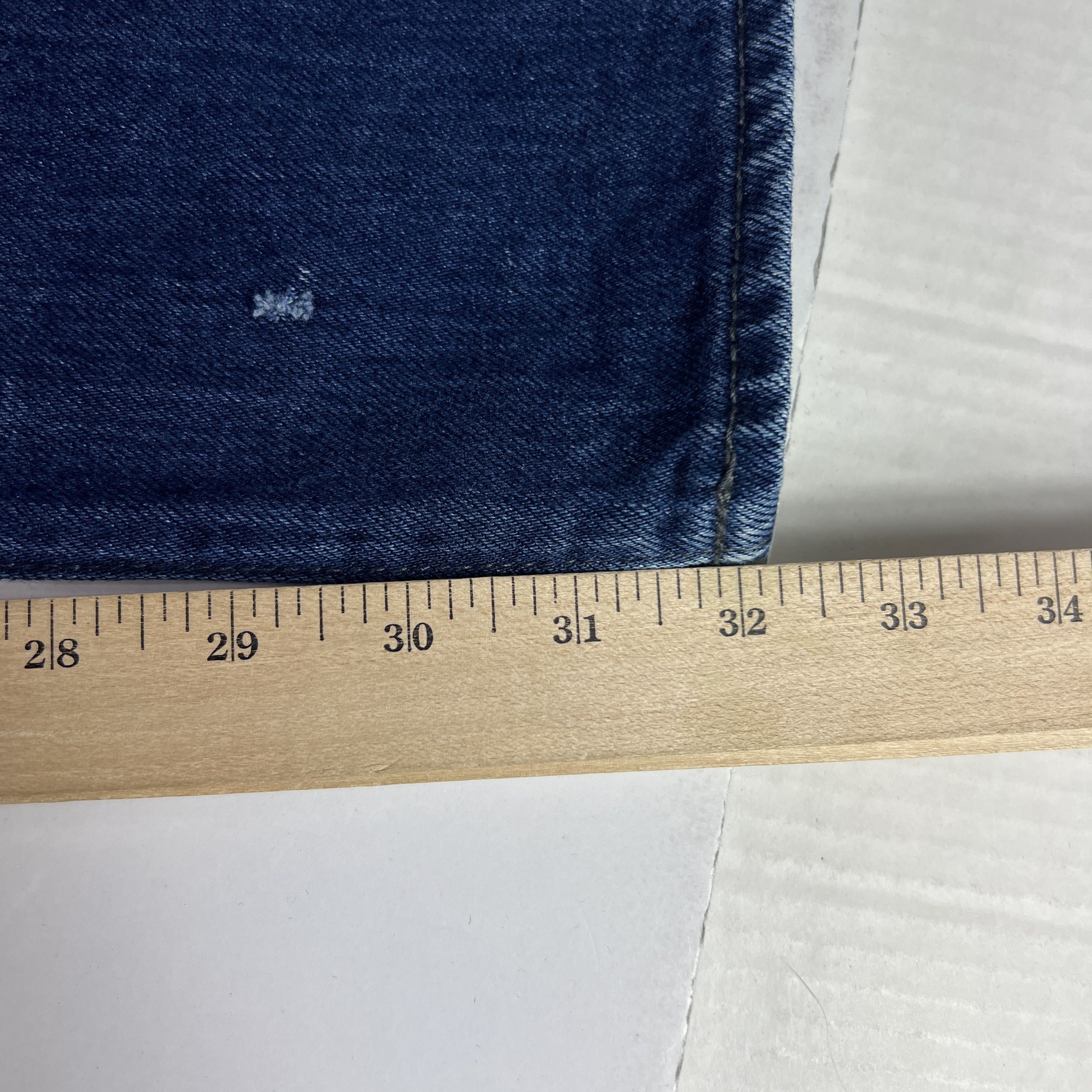 Superdry Super Dry Jean Loose Taper Biker Dark Blue Cotton Denim Size US 31 - 21 Thumbnail