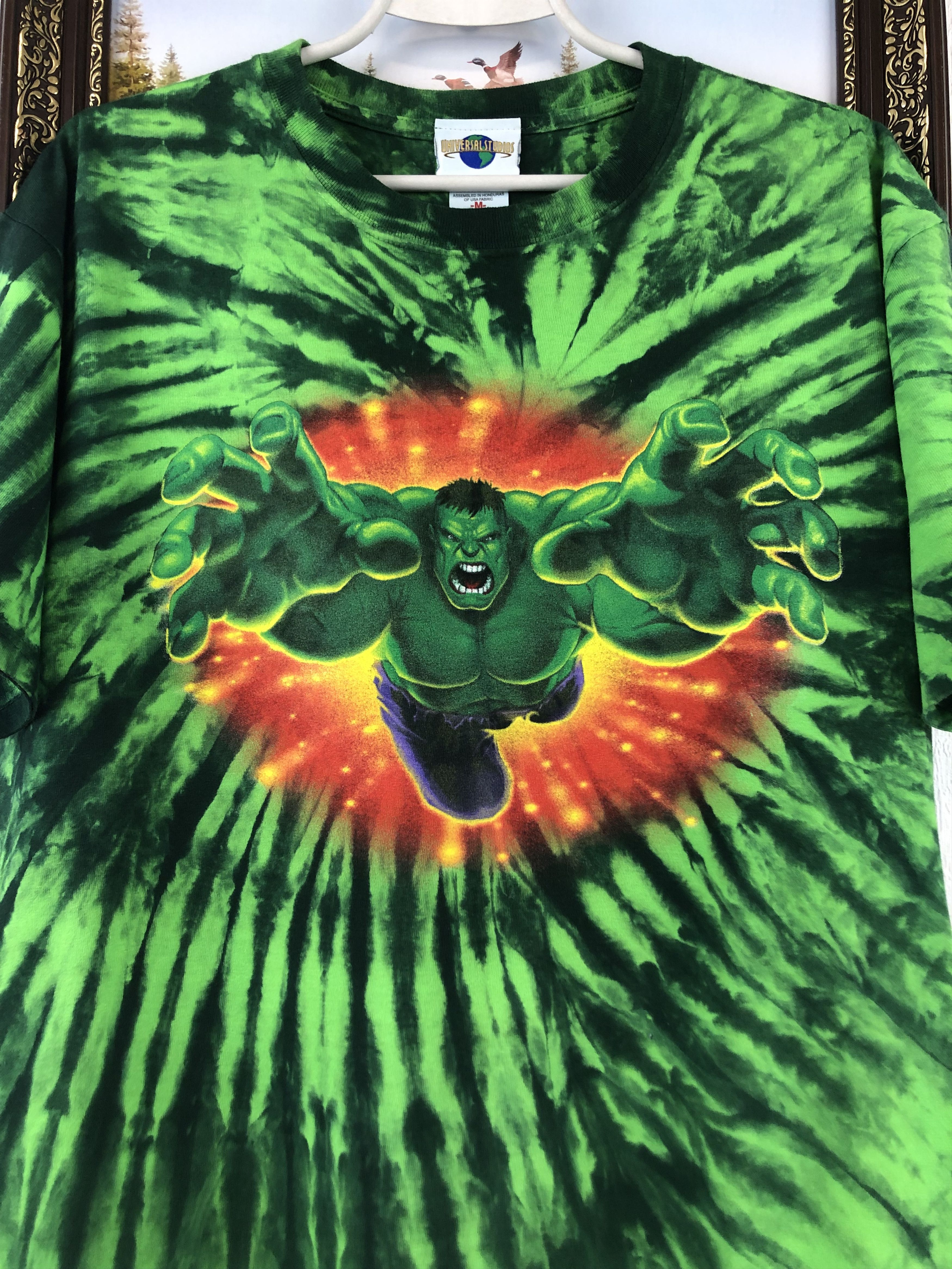Vintage Vintage Universal Studios Shirt Hulk Tie Dye Comics 2000s Size US M / EU 48-50 / 2 - 5 Thumbnail