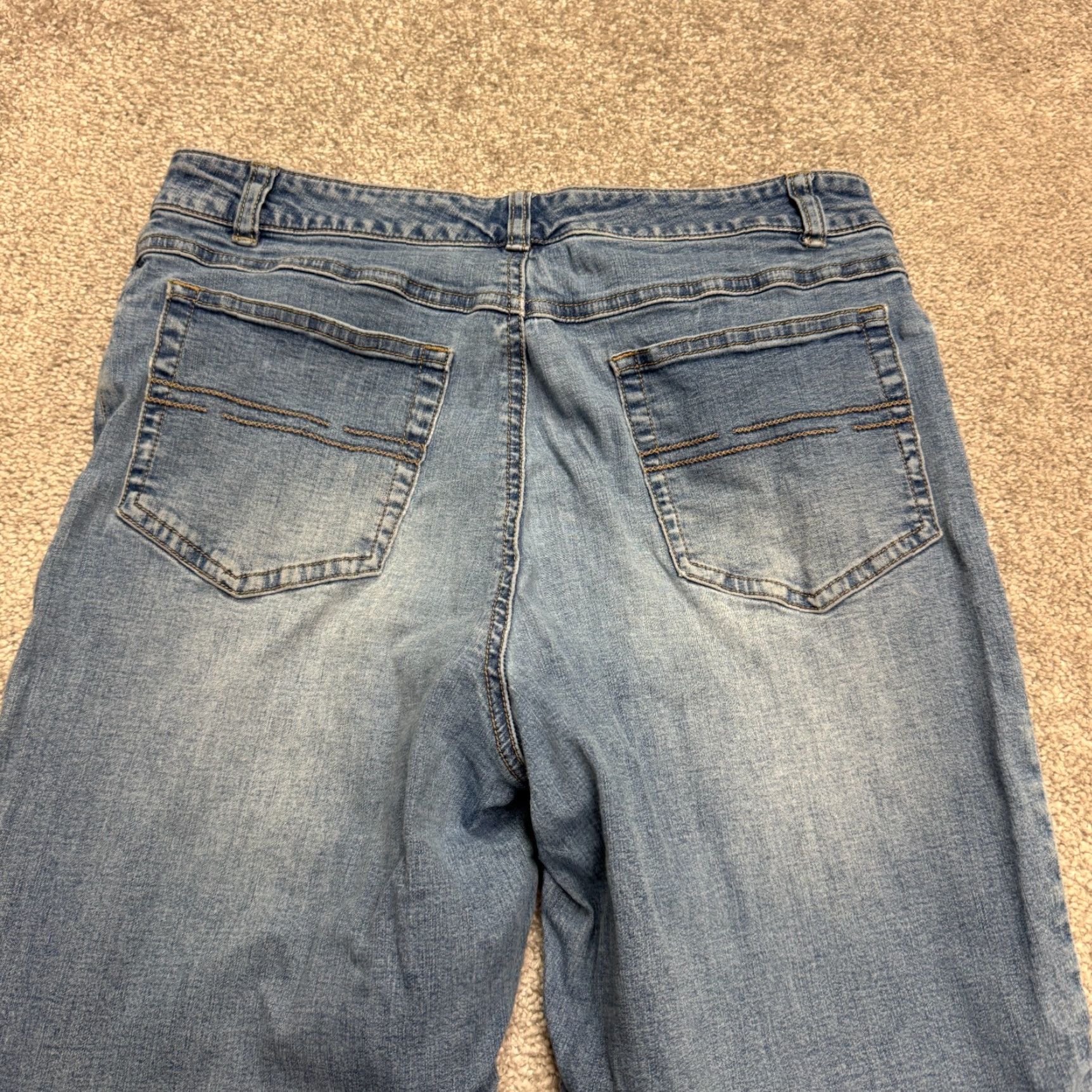 J. Jill J. Jill Jeans Cropped High Rise 28x21 Blue Petites 8P Denim Womens Size 30" / US 8 / IT 44 - 4 Thumbnail