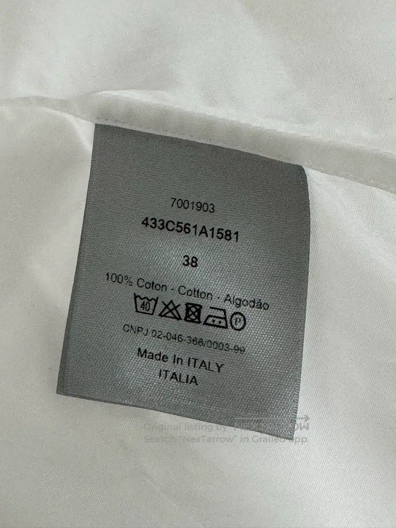 Dior Dior Size38 White long-sleeved shirt with metal buttons Size US XXS / EU 40 - 6 Thumbnail