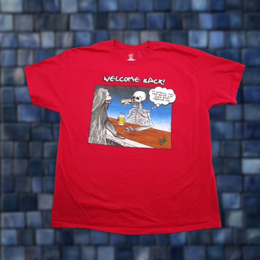 Hanes Welcome Back Bar Pub Crawl Mississippi River Run Double Sided Shirt Beer SZ XL Size US XL / EU 56 / 4 - 1 Thumbnail