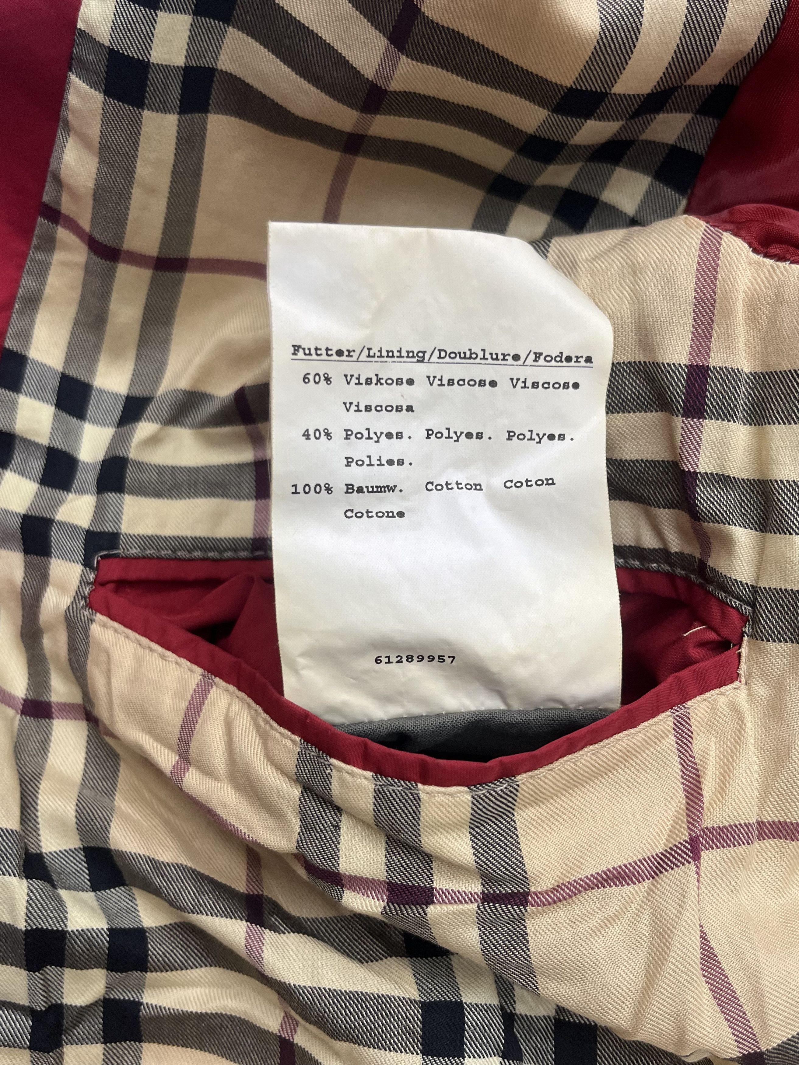 Burberry Burberrys Quilted Jacket Red Size M / US 6-8 / IT 42-44 - 6 Thumbnail