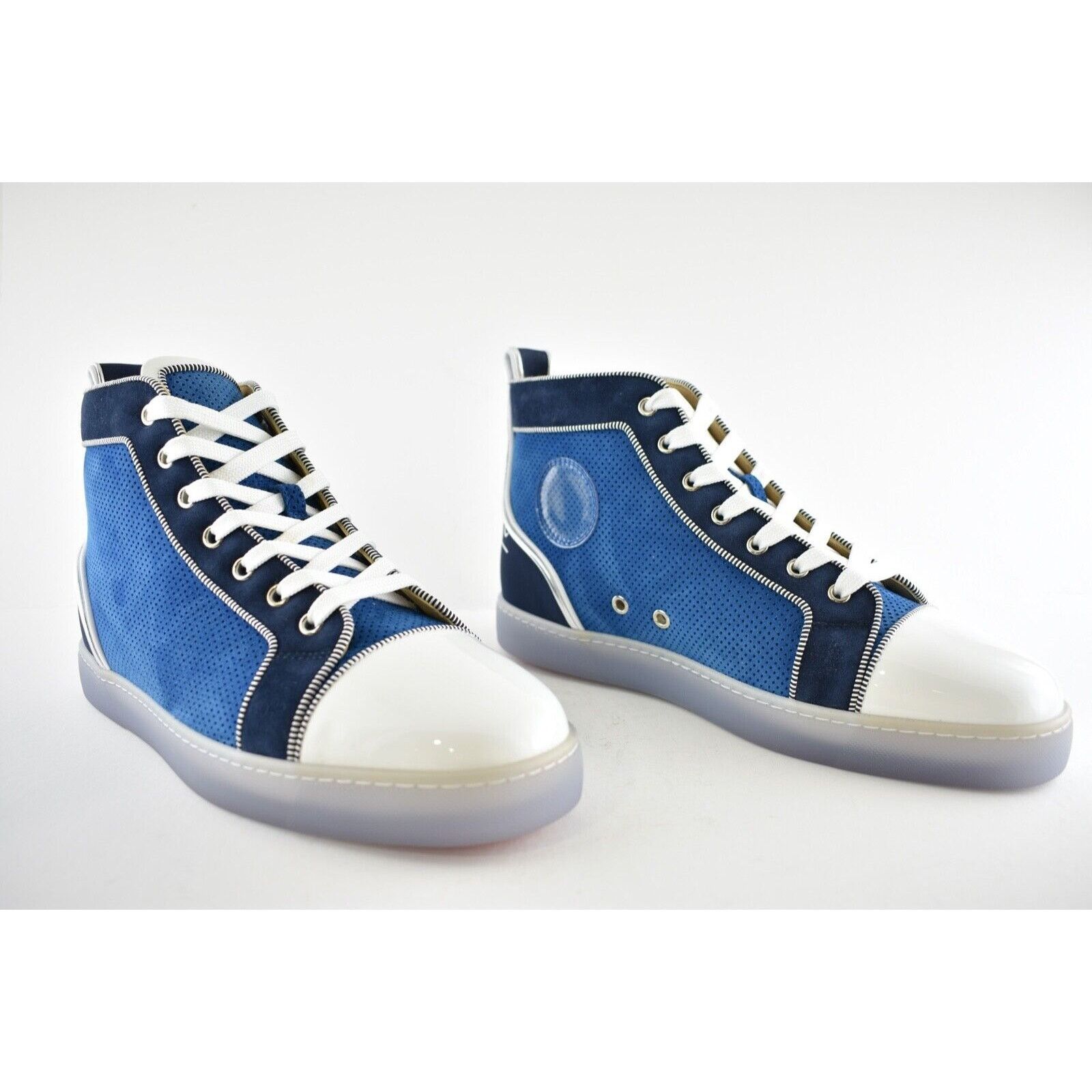 Christian Louboutin Christian Louboutin Louis Ludwig Blue White High Top Sneaker Size US 9 / EU 42 - 4 Thumbnail