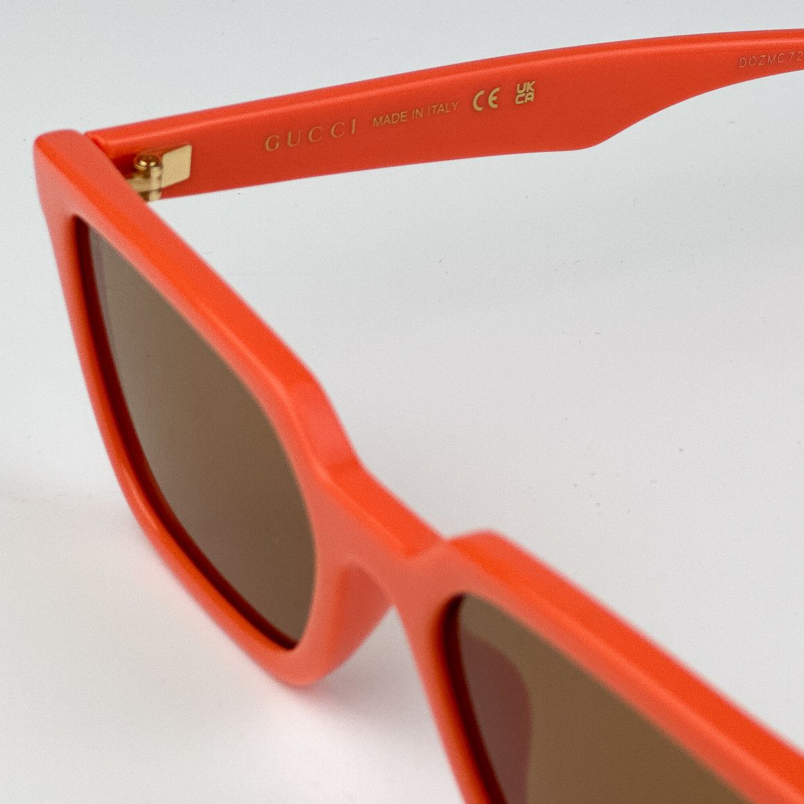 Gucci NEW Gucci GG1539S 004 Brown Unisex Rectangle Sunglasses Size ONE SIZE - 6 Thumbnail