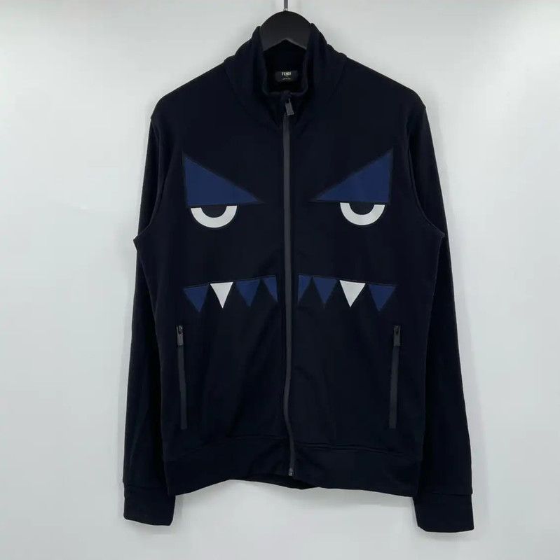 Fendi Fendi Black Cotton Long Sleeve Jacket 0089 Size US L / EU 52-54 / 3 - 1 Thumbnail