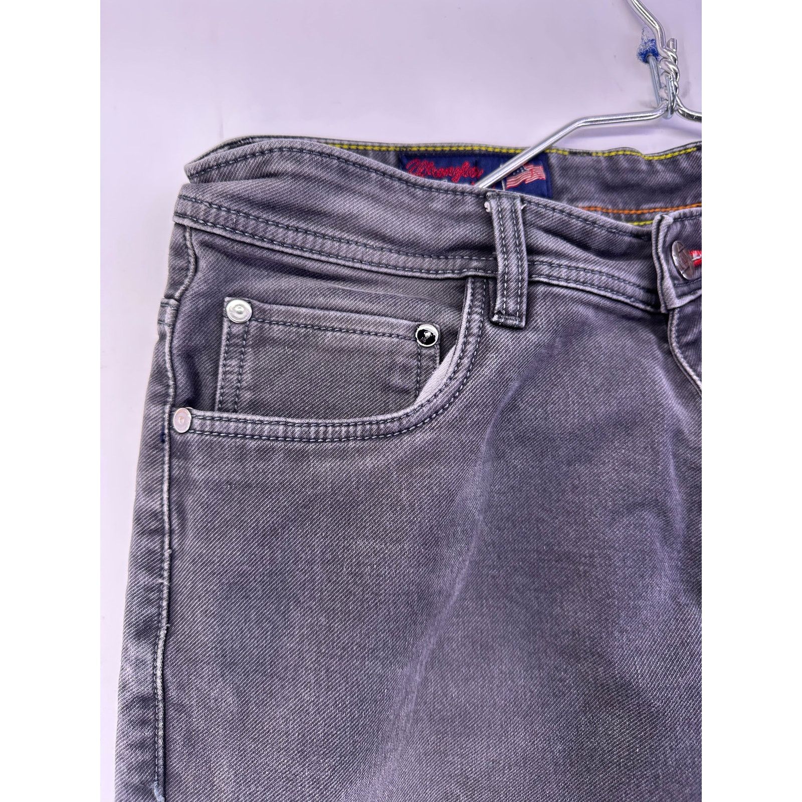 Wrangler Wrangler Gray Western Demin Jeans Size 34 Size US 34 / EU 50 - 7 Thumbnail