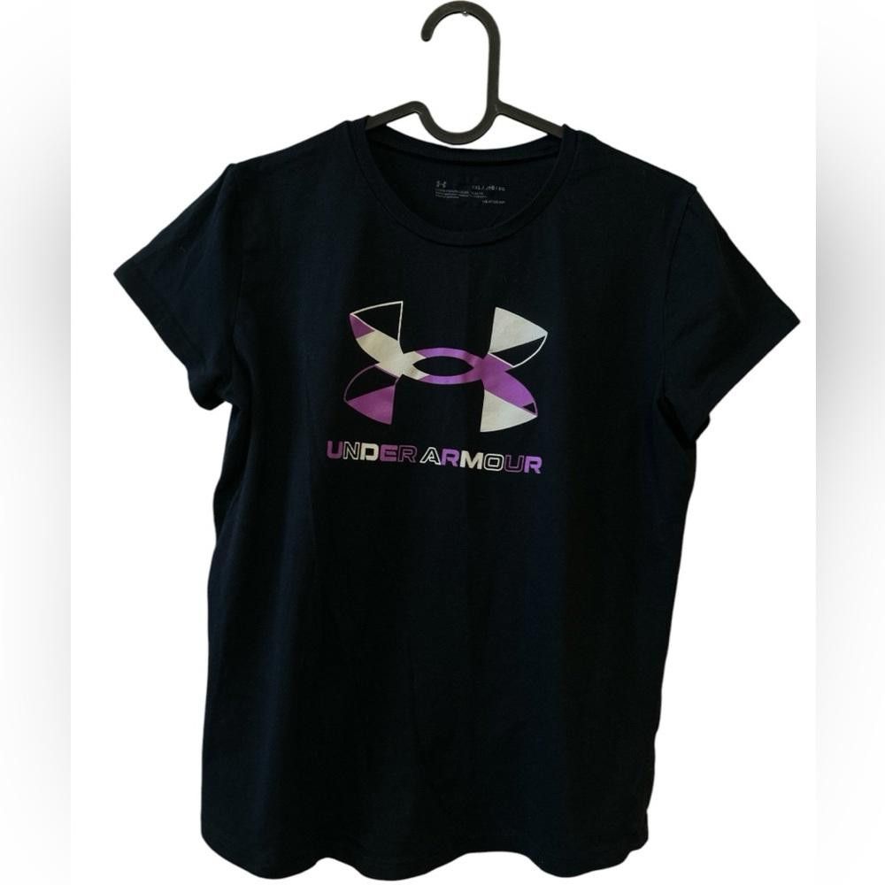 Under Armour Under Armour Women's Black T-Shirt Size YXL Size XL / US 12-14 / IT 48-50 - 1 Thumbnail