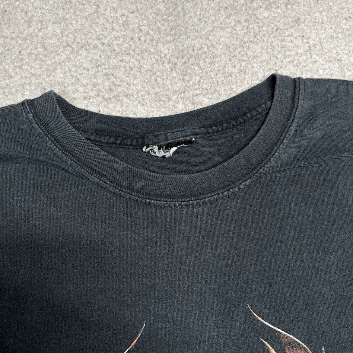 Harley Davidson Vintage Harley Davidson Shirt XL Faded Flame Skull Y2K Size US XL / EU 56 / 4 - 8 Thumbnail