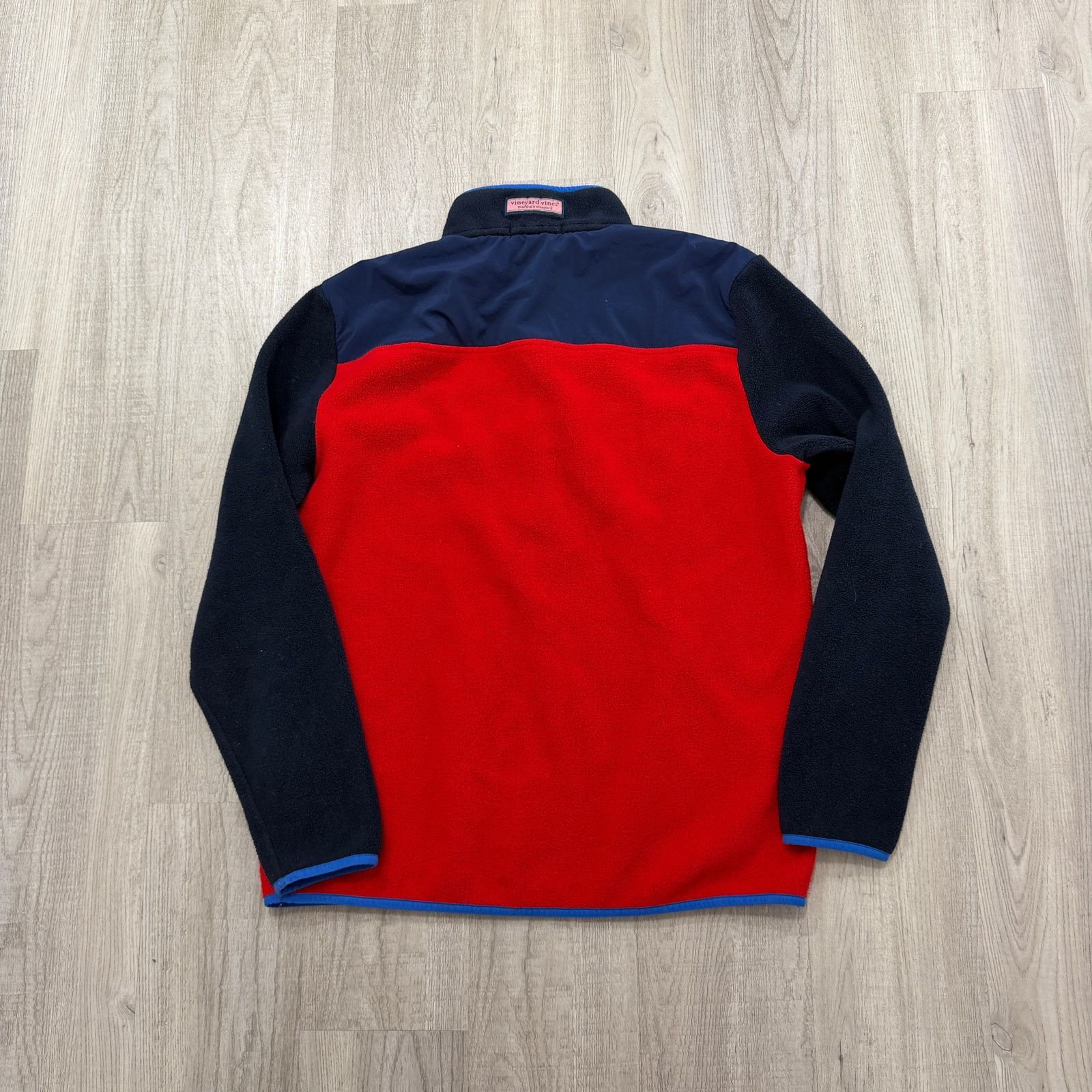 Vineyard Vines Vineyard Vines 1/4 Zip Fleece Men's Medium Red Colorblock Size US M / EU 48-50 / 2 - 7 Thumbnail