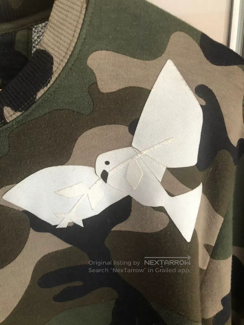 Valentino Valentino Camouflage Peace Dove sweatshirt Size US S / EU 44-46 / 1 - 4 Thumbnail