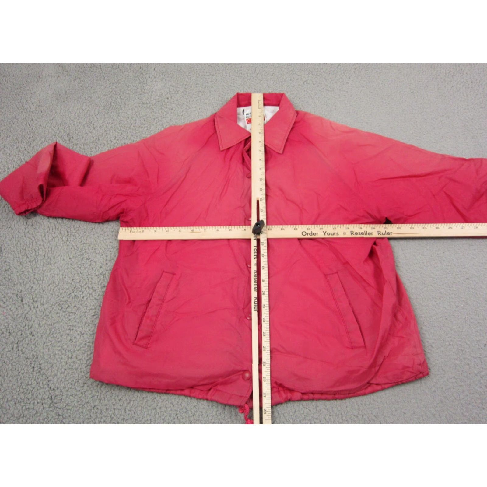 Coach VINTAGE Rock Creek Bomber Jacket Womens L Pink Satin 90s 80s USA Size L / US 10 / IT 46 - 7 Thumbnail