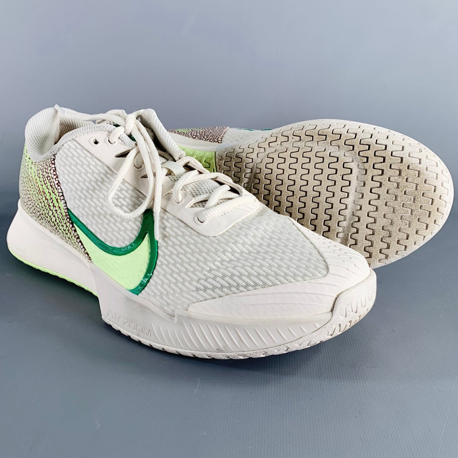Nike 12 Australian Open Pack White Green Mesh Lace-Up Sneakers Size US 12 / EU 45 - 5 Thumbnail
