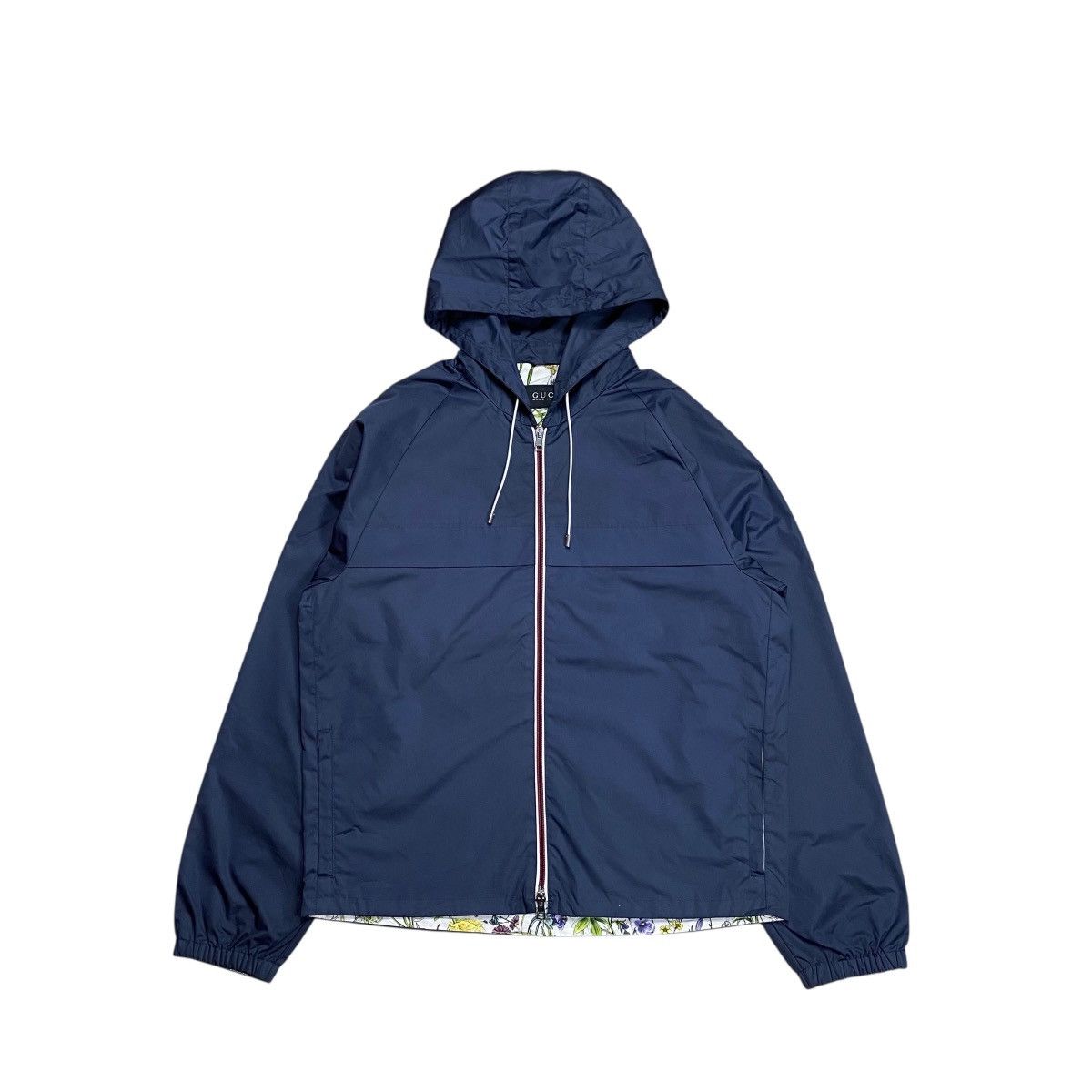 Gucci Gucci Floral Inner Full Printed Double Zipper Hooded Jacket Size US M / EU 48-50 / 2 - 2 Thumbnail