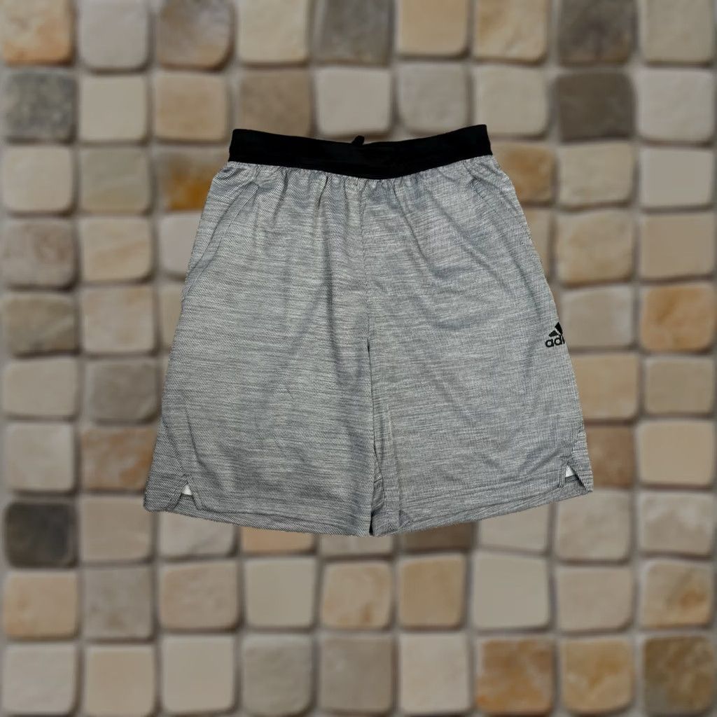 Adidas Adidas Axis Knit Training Shorts Mens Small Black Aeroready Logo Mid Rise New Shorts Size US 29 - 1 Thumbnail