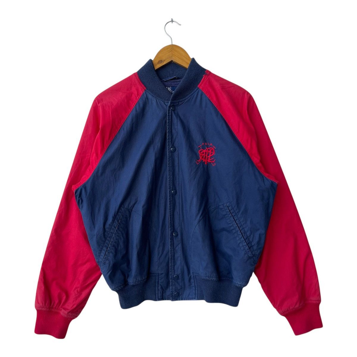 Polo Ralph Lauren 90s Polo Ralph Lauren "Monogram" Crest Logo Varsity Jacket Size US M / EU 48-50 / 2 - 1 Thumbnail