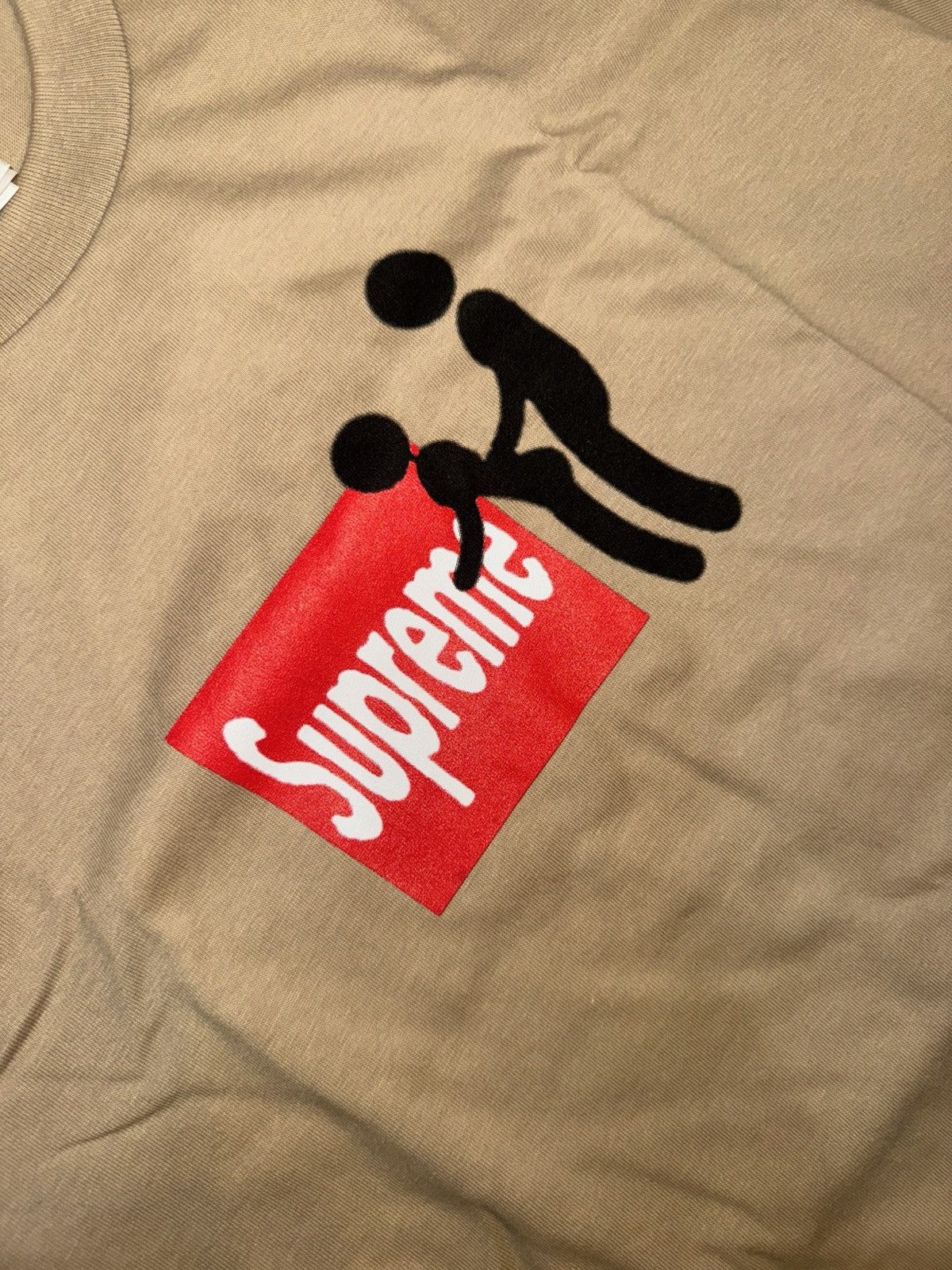 Supreme Supreme Stick Tee Khaki - Size Small Size US S / EU 44-46 / 1 - 3 Thumbnail