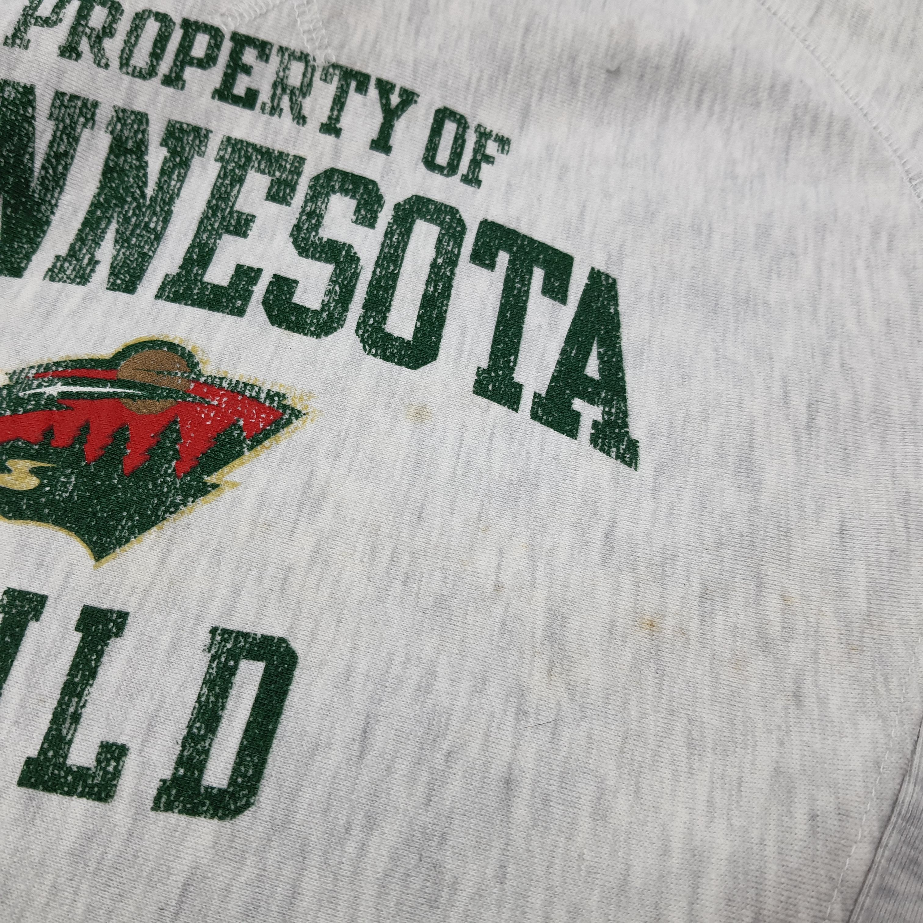 NHL Vintage Style Minnesota Wild Crewneck Sweatshirt C268N23 Size US S / EU 44-46 / 1 - 8 Thumbnail