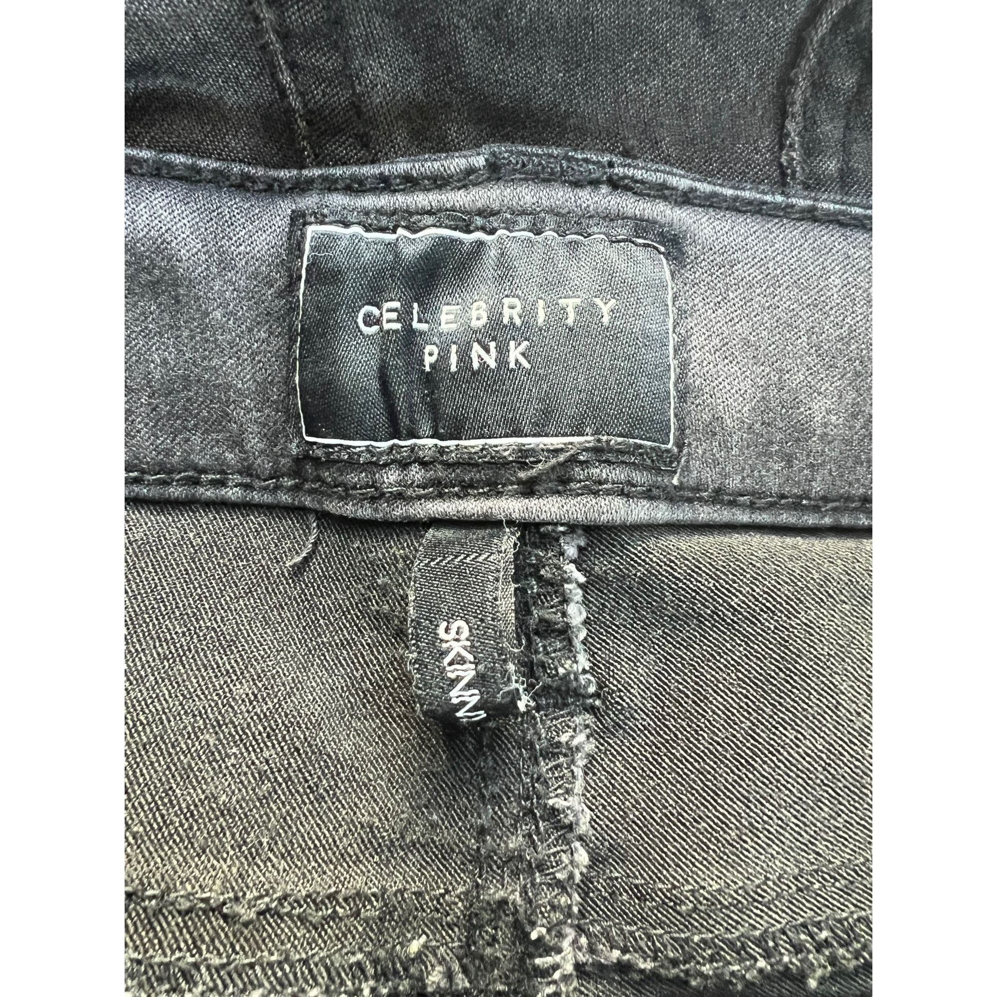 Other Celebrity Pink Skinny Jeans Black Wash Size 11/30 Some Pucke Size 30" / US 8 / IT 44 - 4 Thumbnail