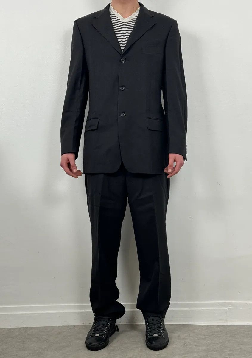 Gucci 2000s Gucci Black Classy Tailored Blazer & Pants Size 44R - 1 Thumbnail