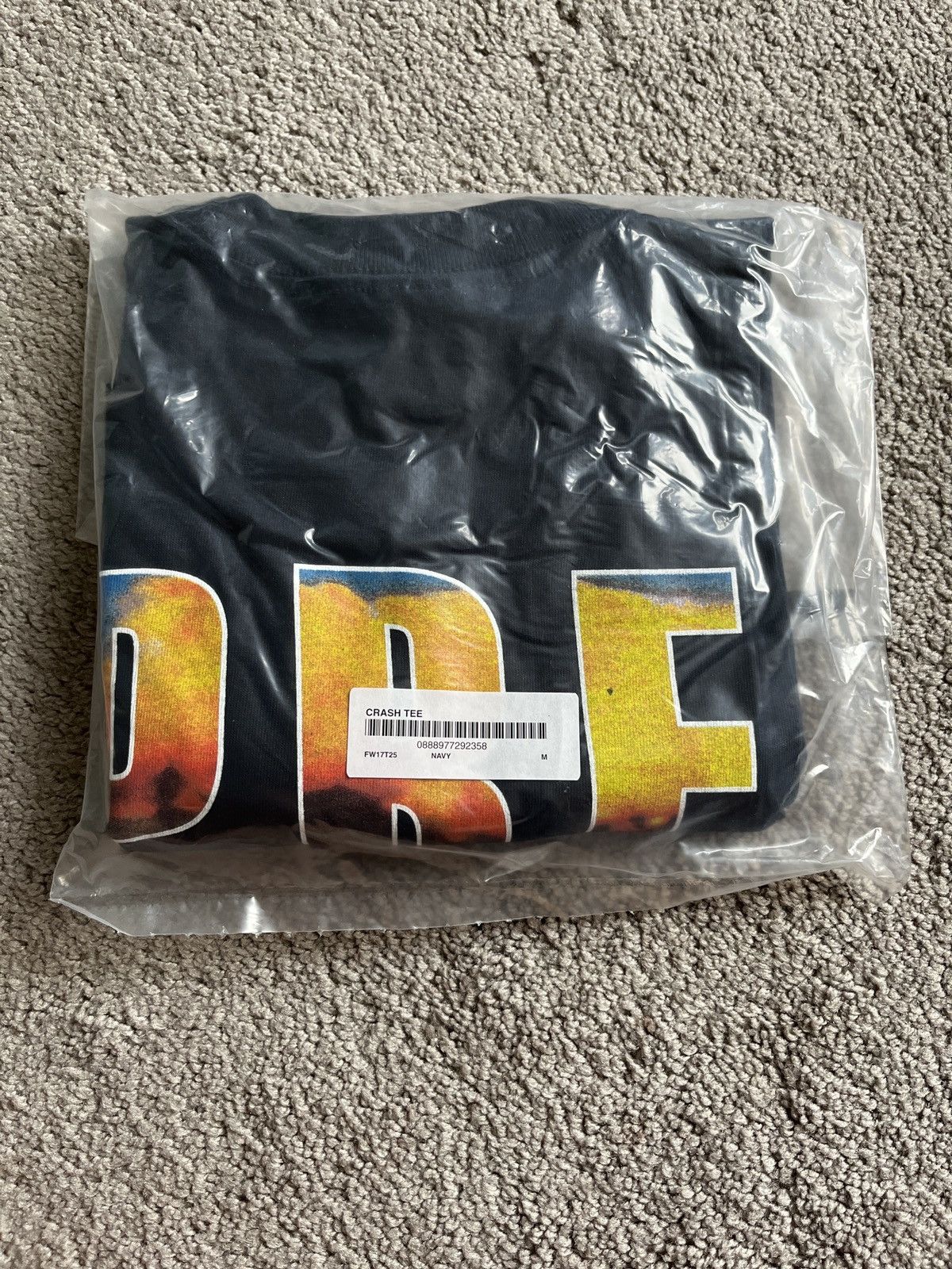 Supreme Supreme Crash tee size medium FW17 navy Size US M / EU 48-50 / 2 - 2 Thumbnail