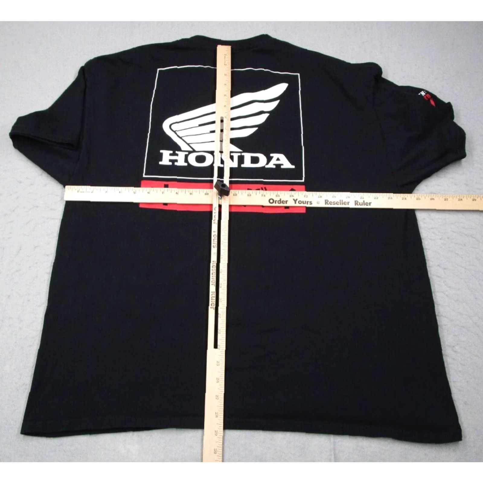 Honda VINTAGE Honda Men's T-Shirt 2XL Black Crew Neck Short Sleeve Logo Graphic Double Sided City Motorbike Autumn Winter Spring Summer Size US XXL / EU 58 / 5 - 5 Thumbnail