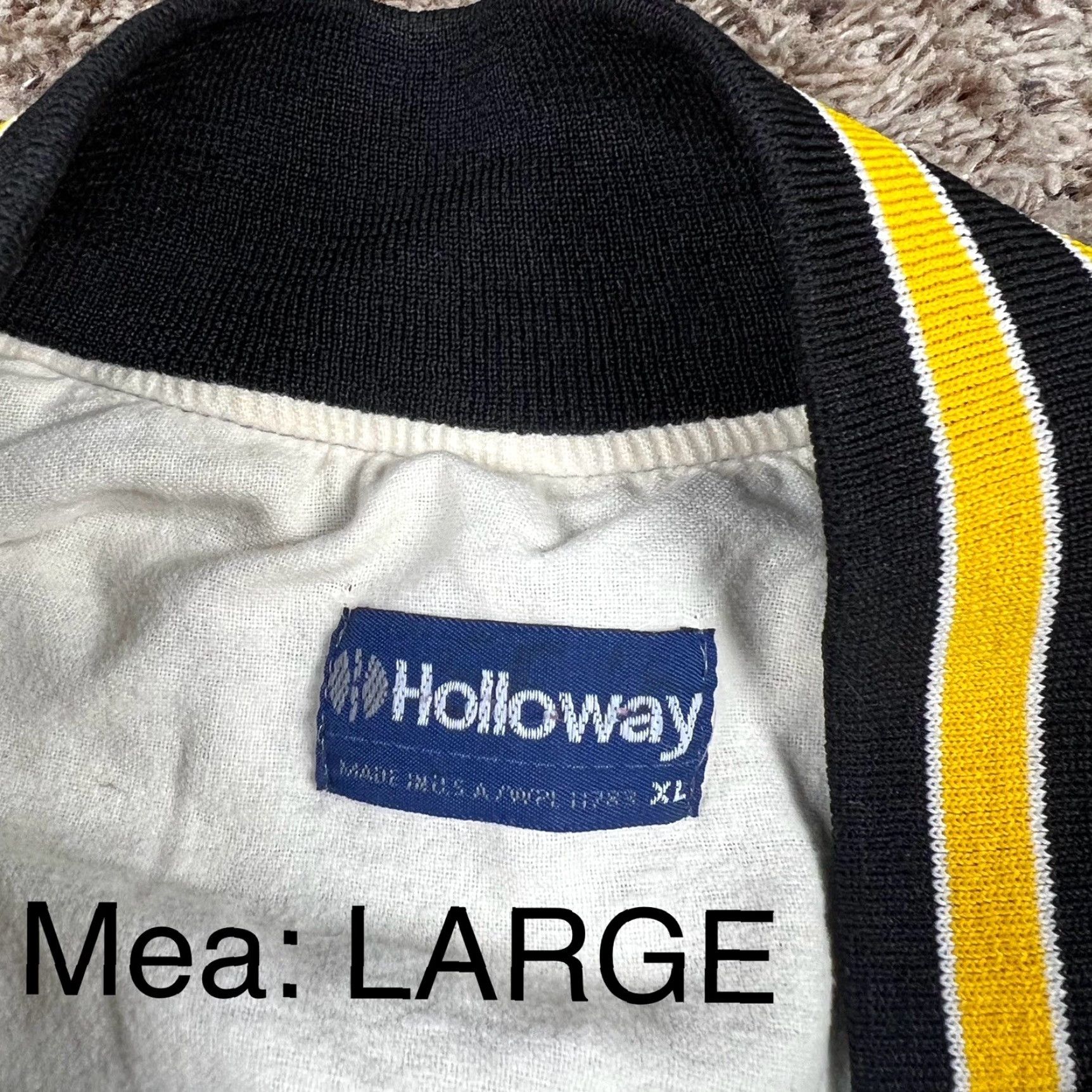 Holloway VINTAGE Holloway 90s Bomber Jacket Black L Size US L / EU 52-54 / 3 - 2 Thumbnail
