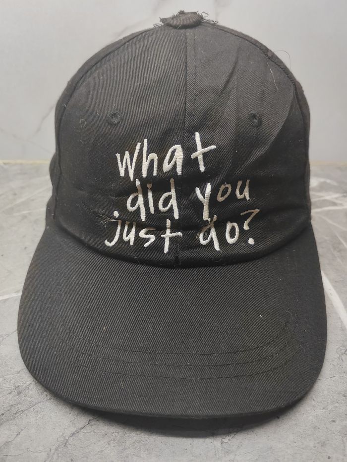 Vintage Vintage What Did You Just DO Distressed Style Cap Hat Size ONE SIZE - 2 Thumbnail