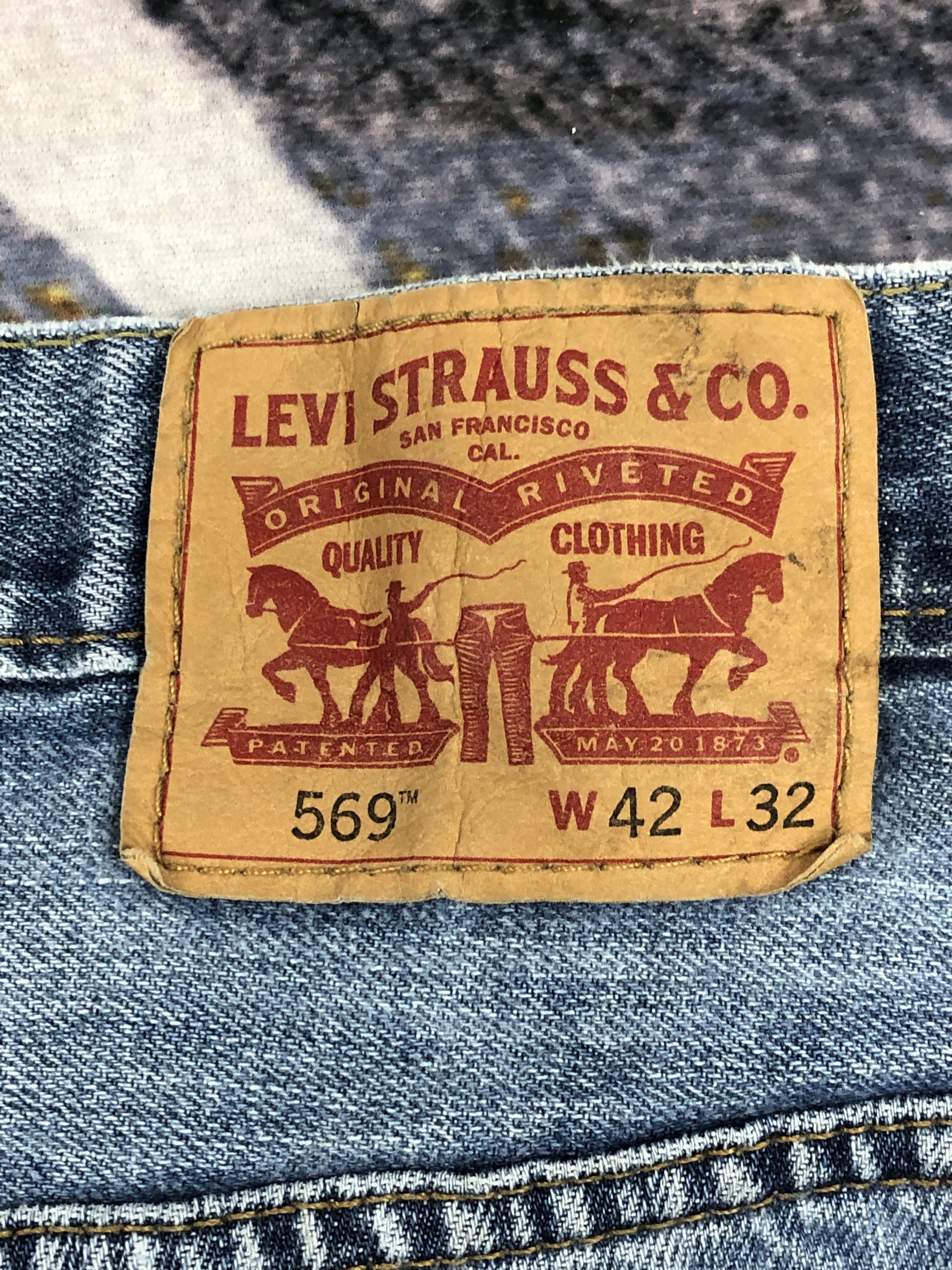 Levi's Vintage Levis 569 Blue Denim Jeans DPP0188 Size US 44 / EU 60 - 5 Thumbnail