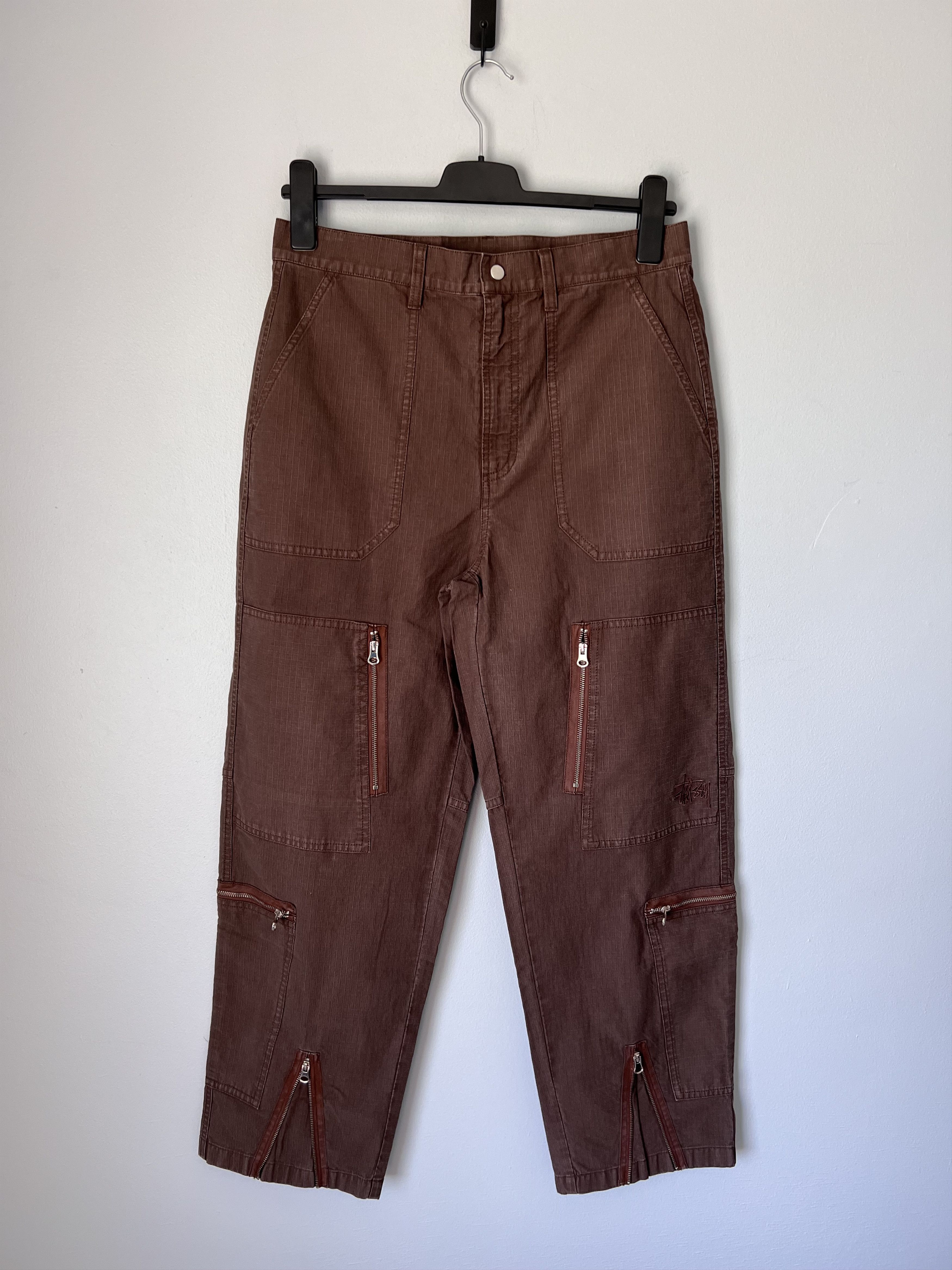 Stussy Stussy Ripstop Flight Pants in Pigment Dyed Brown Size US 32 / EU 48 - 1 Thumbnail