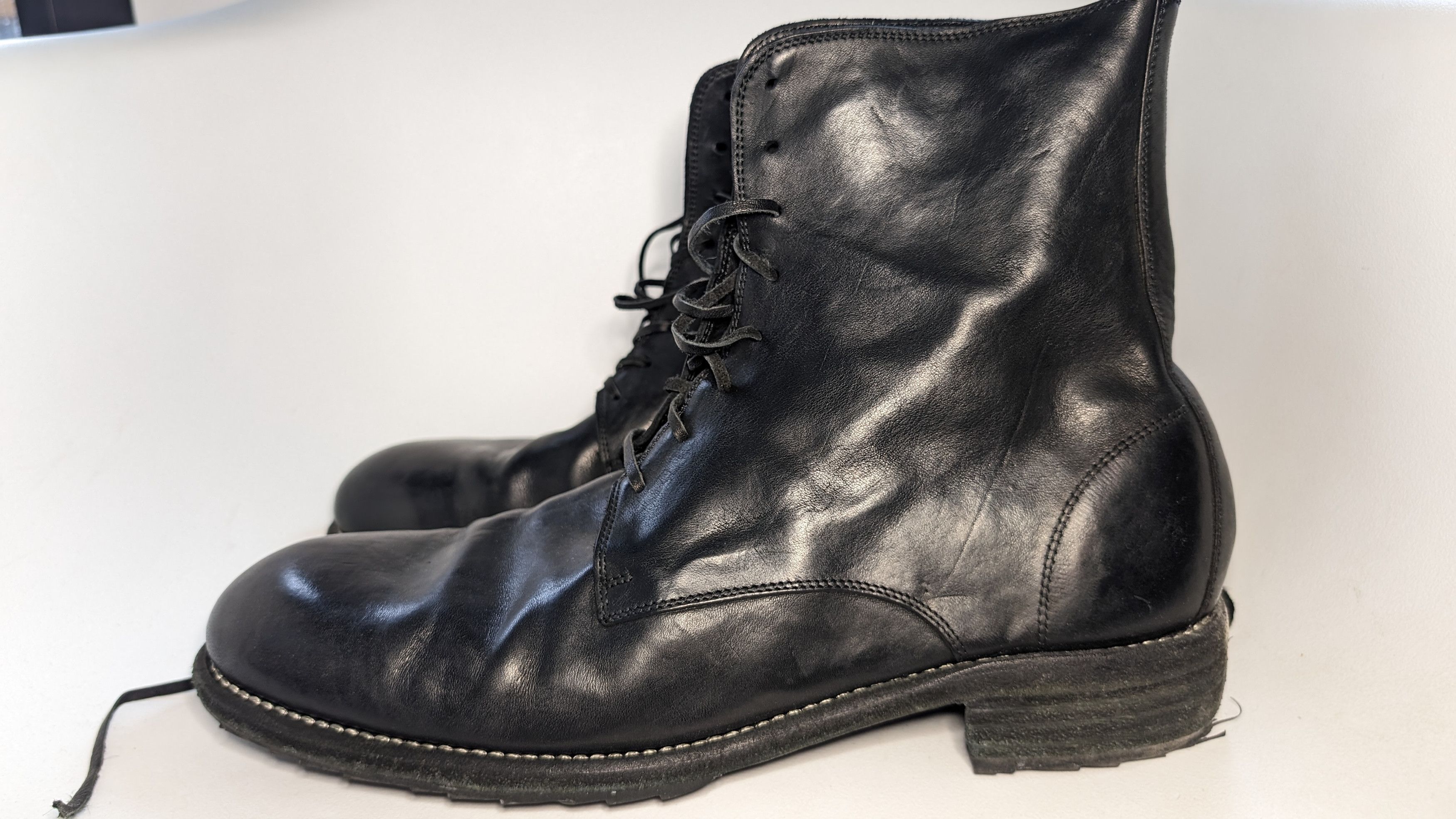 guidi lace up boots