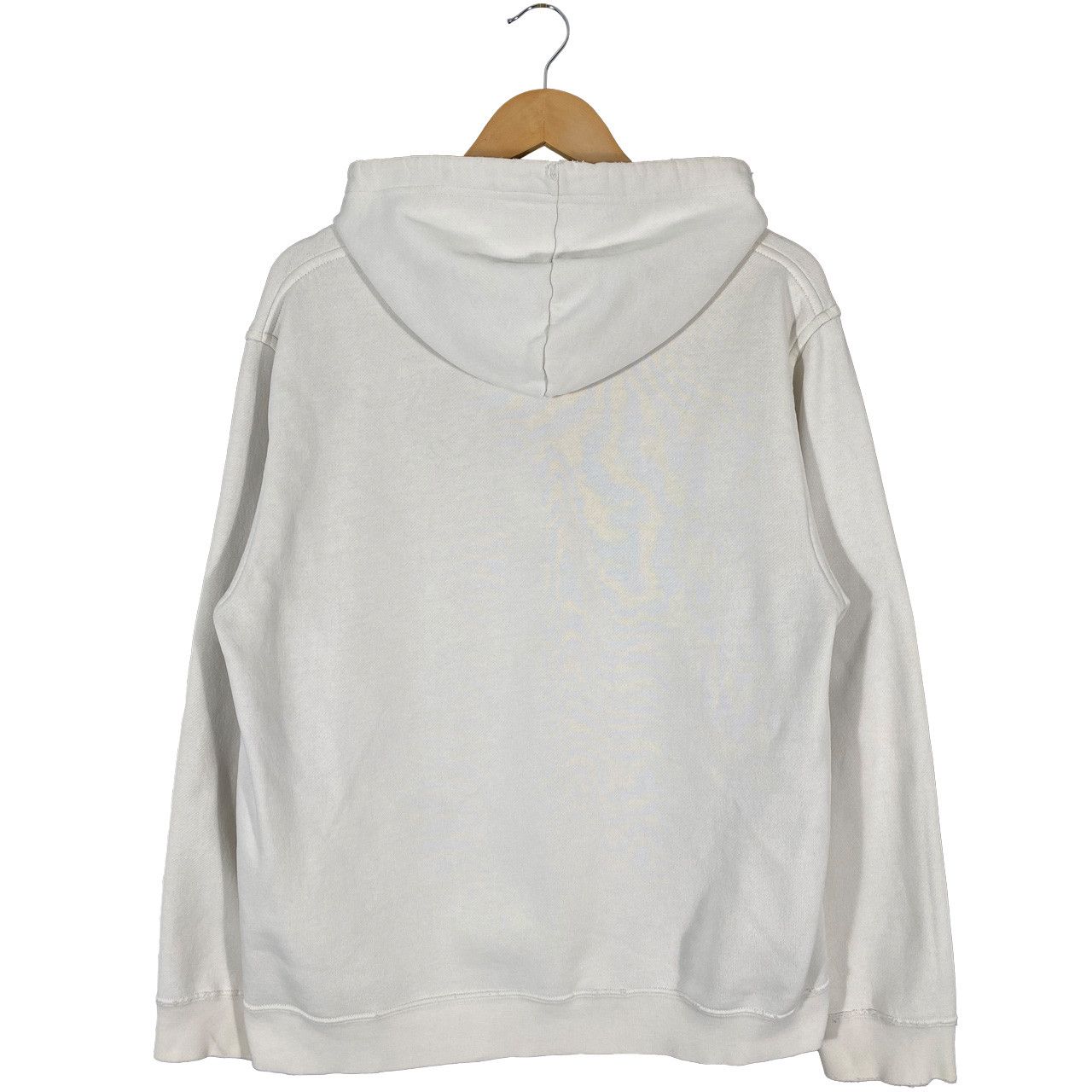 Nike Vintage 2000s Nike Single Swoosh Pullover Hoodie White Size US L / EU 52-54 / 3 - 2 Thumbnail