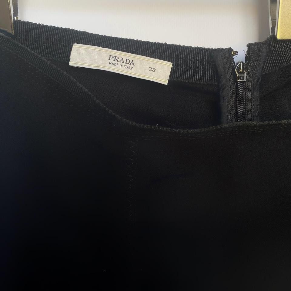 Prada × Vintage prada vintage midi skirt with draped back Size 22" - 6 Thumbnail