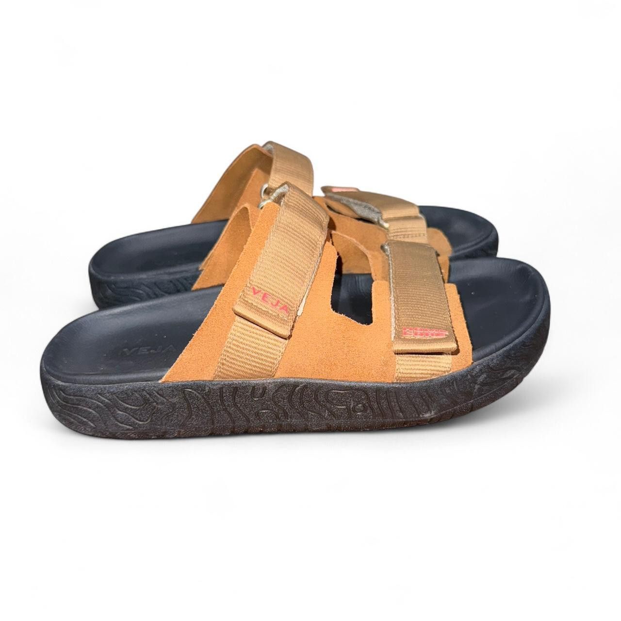 Veja Veja Men's Tan and Brown Slides Size US 7 / EU 40 - 2 Thumbnail
