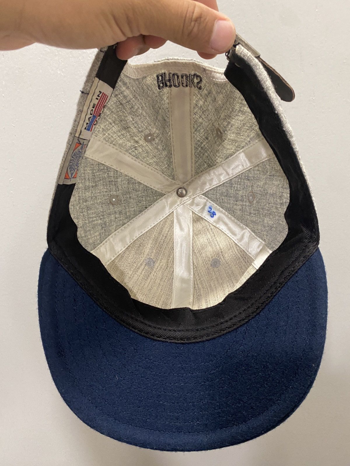 Ebbets Field Flannels Ebbets Fields x Brooks 6 Panel Wool Hat Size ONE SIZE - 4 Thumbnail
