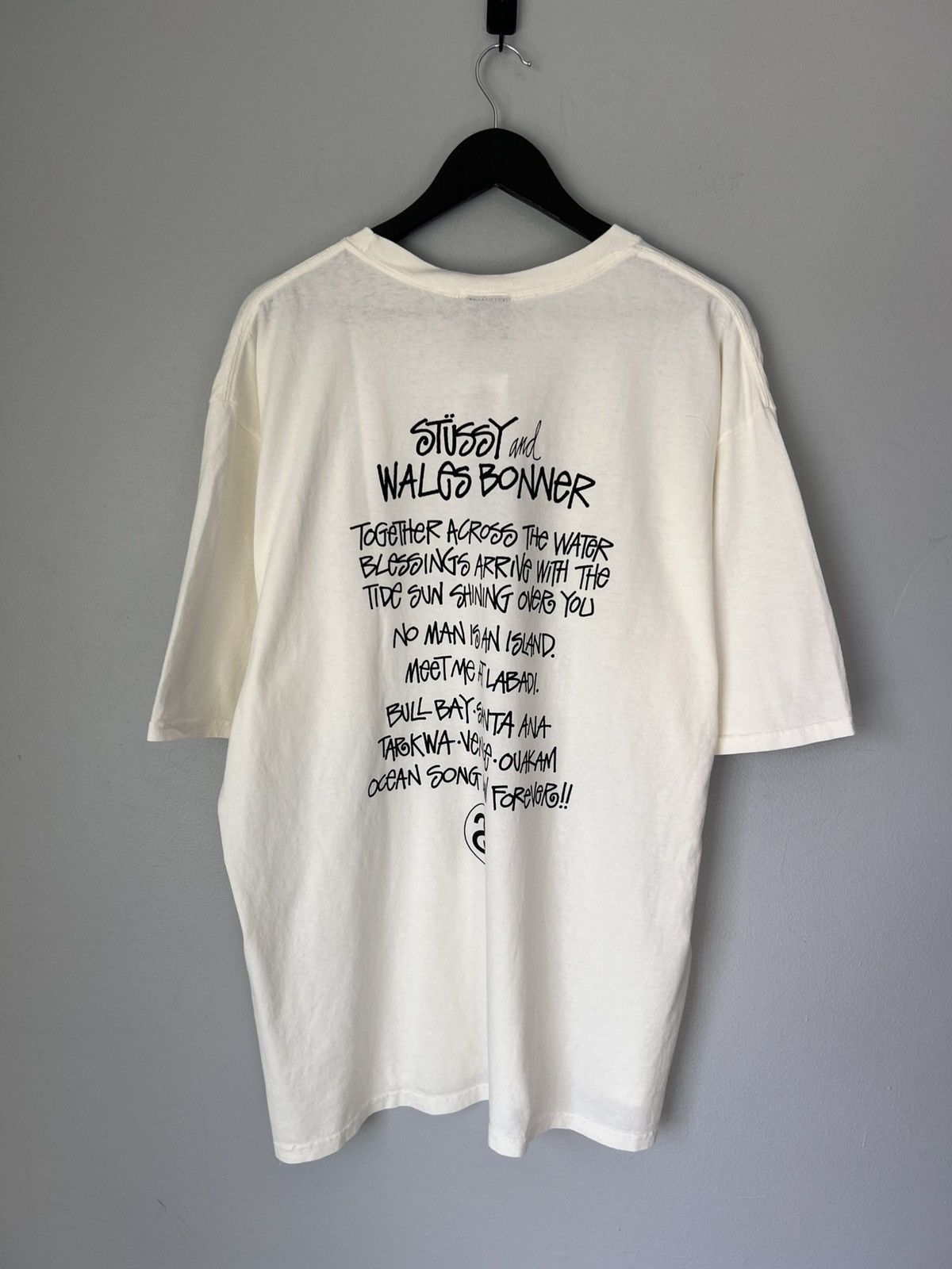 Stussy Stussy Wales Bonner Ocean Song Tee in Ivory | Grailed