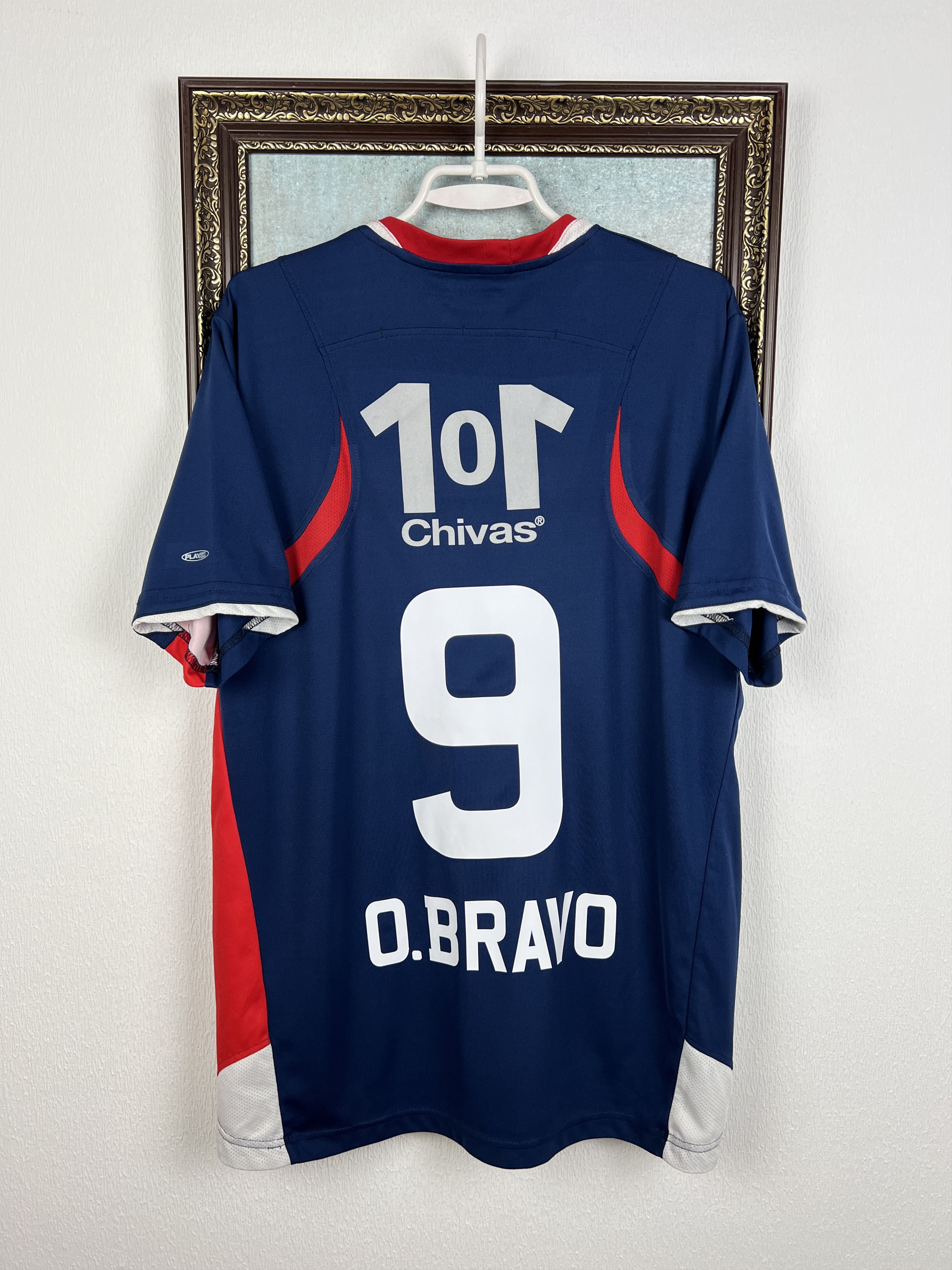 Reebok Chivas de Guadalajara football shirt Soccer #9 Bravo Jersey Size US L / EU 52-54 / 3 - 8 Thumbnail