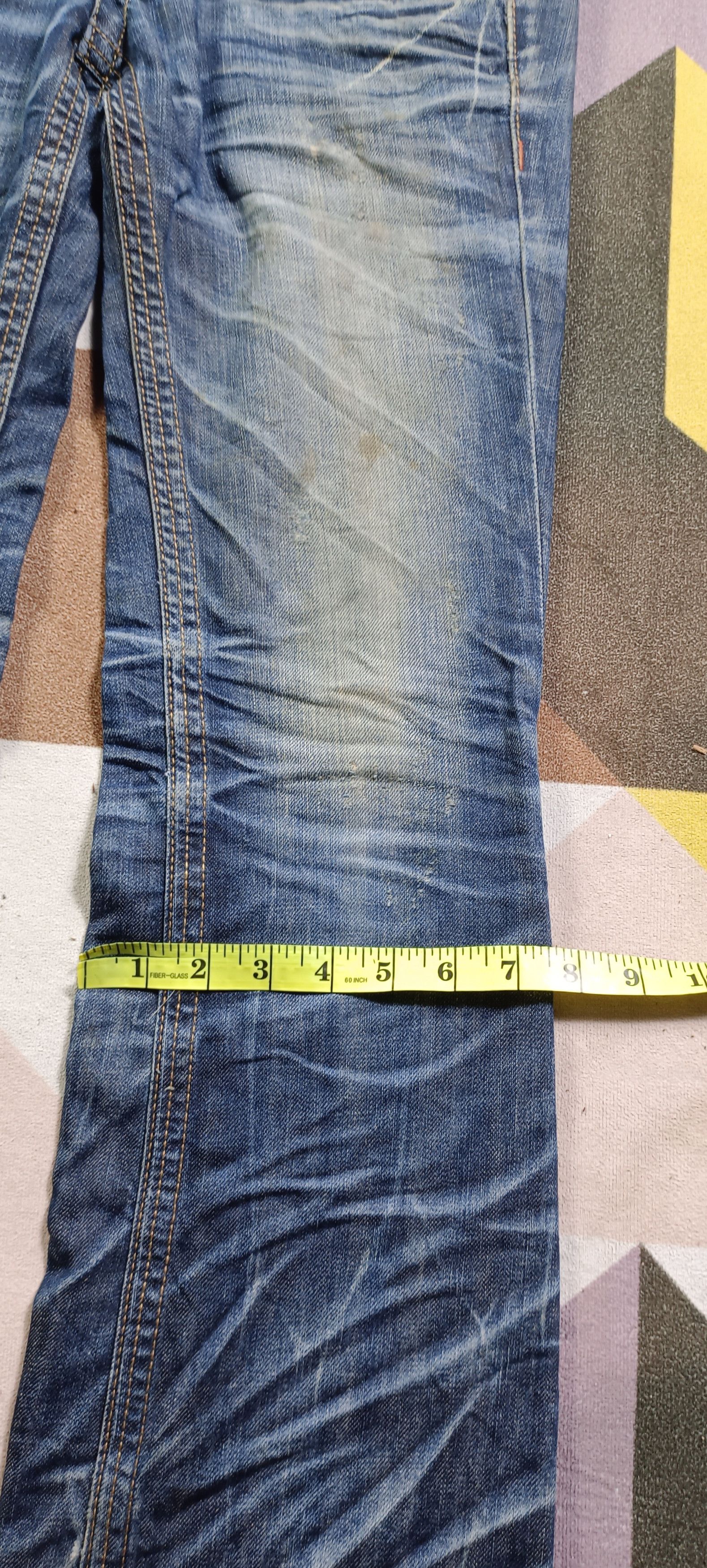 If Six Was Nine 🔥🔥LOLITA Exotic Vtg Denim Super Flare Distressed Jeans Size US 31 - 21 Thumbnail