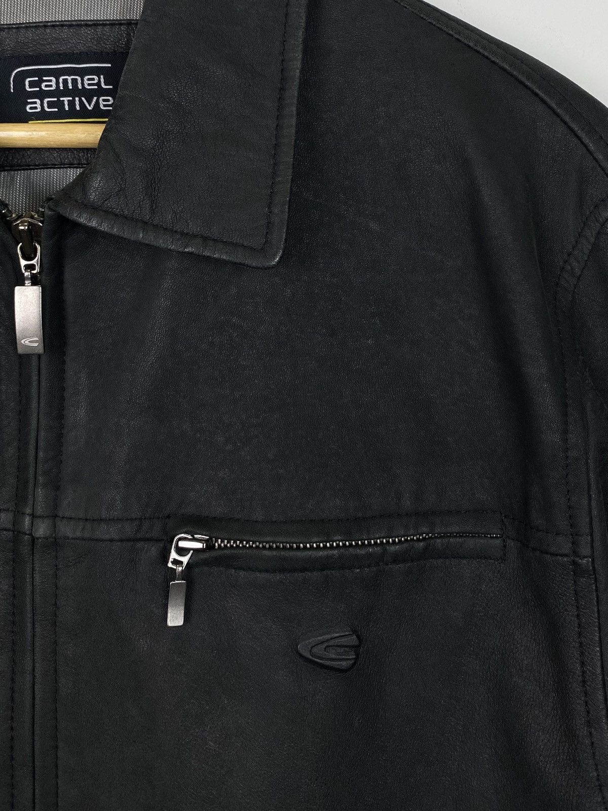 camel active Camel Active Full Zip Leather Jacket Black Sz 50 Avant Garde Size US XL / EU 56 / 4 - 5 Thumbnail