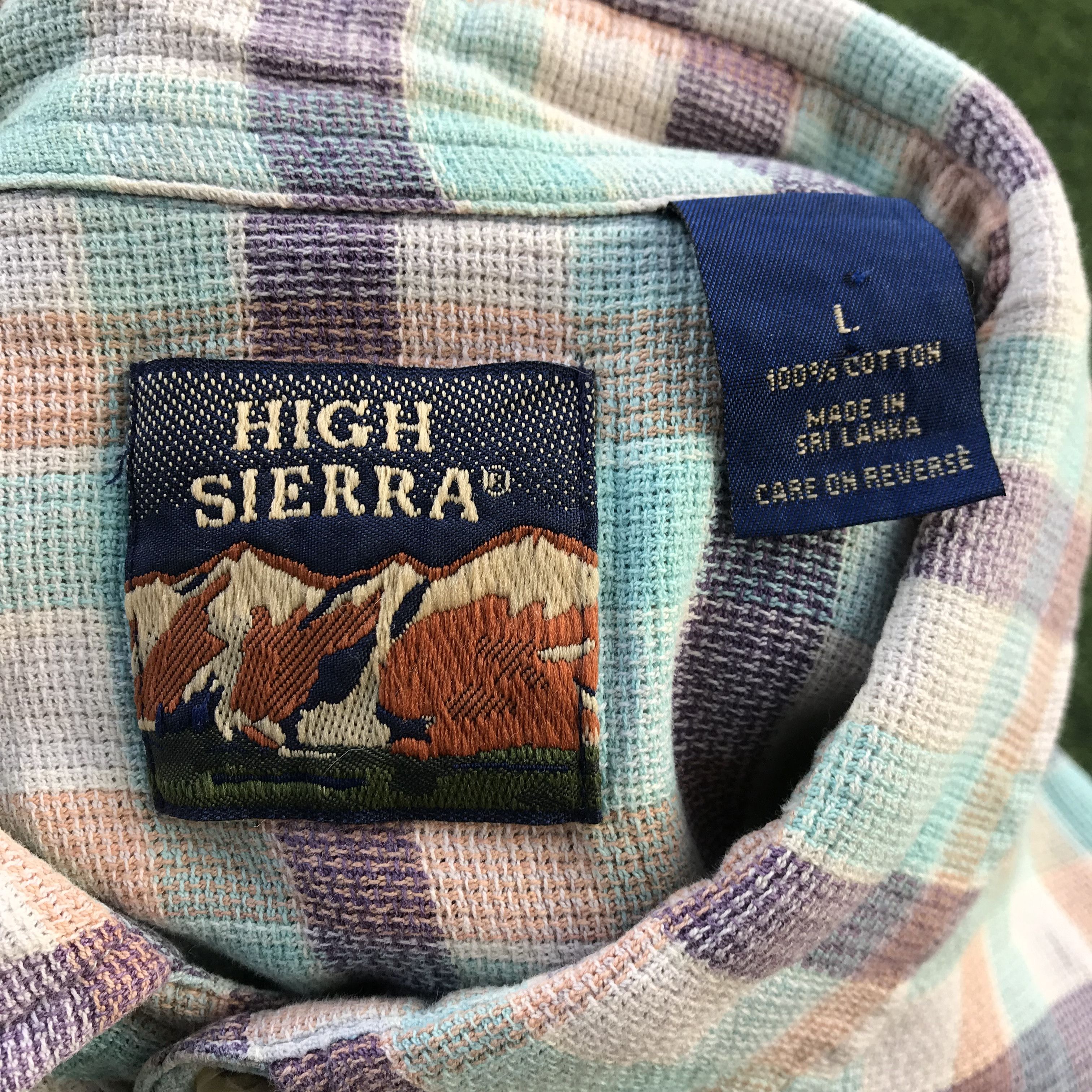 High Sierra × Sierra Designs High Sierra Button Up outdoor mountain casual Shirt short Size US L / EU 52-54 / 3 - 8 Thumbnail