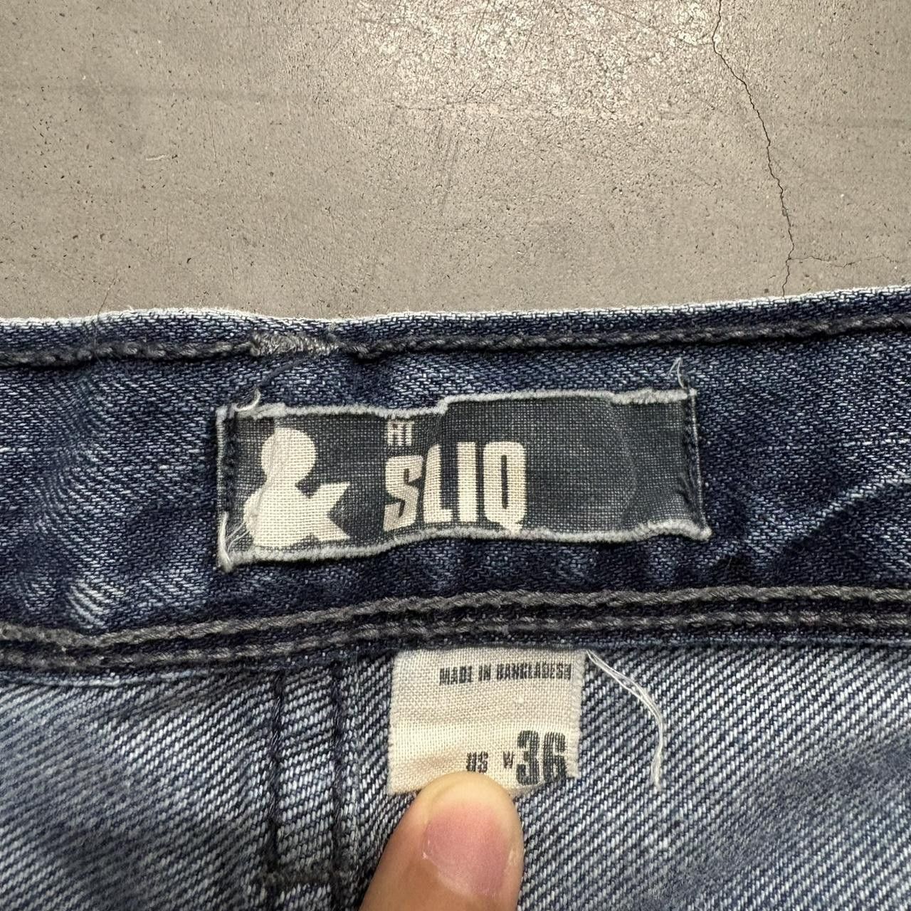Vintage Crazy Vintage Y2K 2000s Baggy Tall Sliq Skater Style Medium Wash Grunge Denim Jeans! Size US 34 / EU 50 - 6 Thumbnail