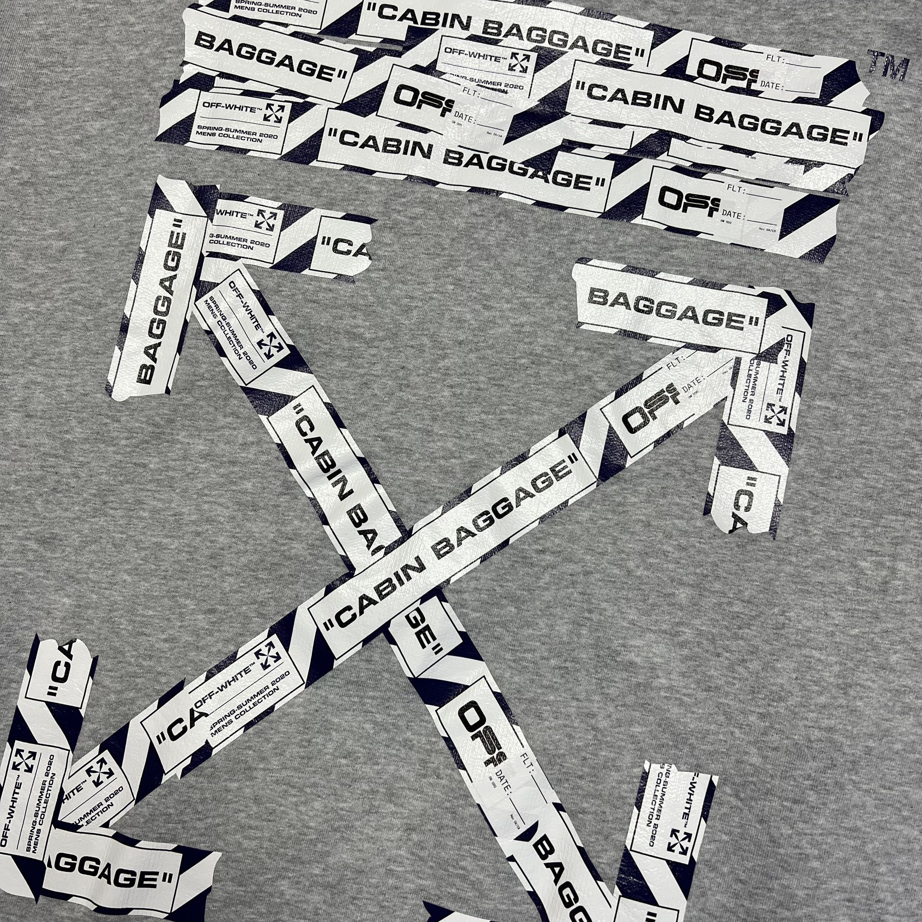 Off-White Off-White Airport Tape Logo Sweatshirt Size US L / EU 52-54 / 3 - 3 Thumbnail