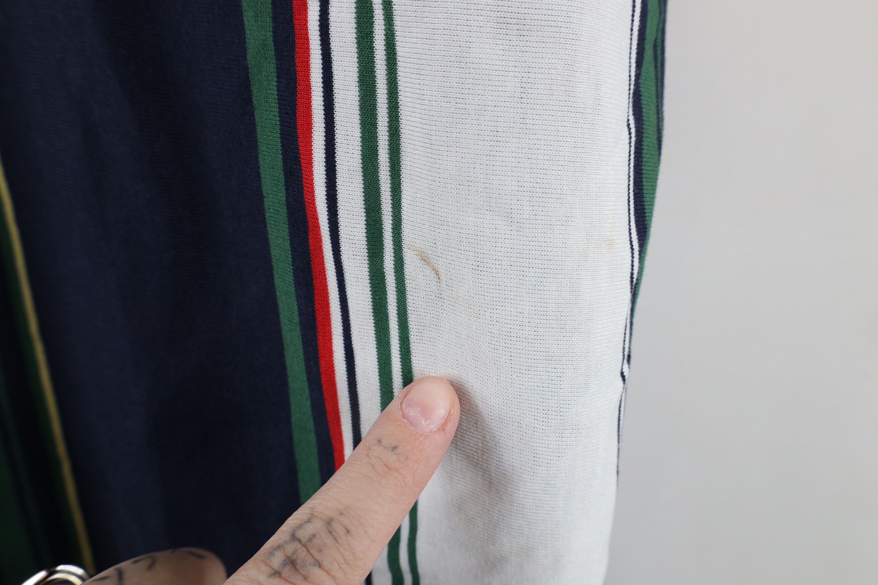 Vintage Vintage 90s Streetwear Rainbow Striped Collared Polo Shirt Size US XXL / EU 58 / 5 - 6 Thumbnail