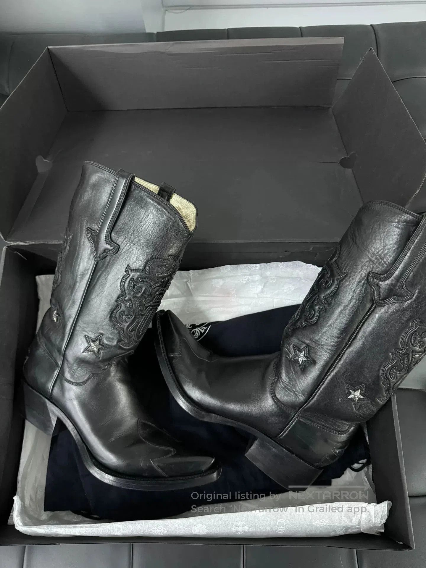 Chrome Hearts Chrome Hearts Western Cowboy Star Boots. Size US 10 / EU 43 - 2 Thumbnail