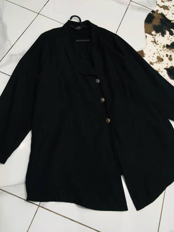 Other Q’neel Black Bamboo-Blend Oversized Blazer — EU50 UK24 Size 3XL / US 20-22 - 6 Thumbnail