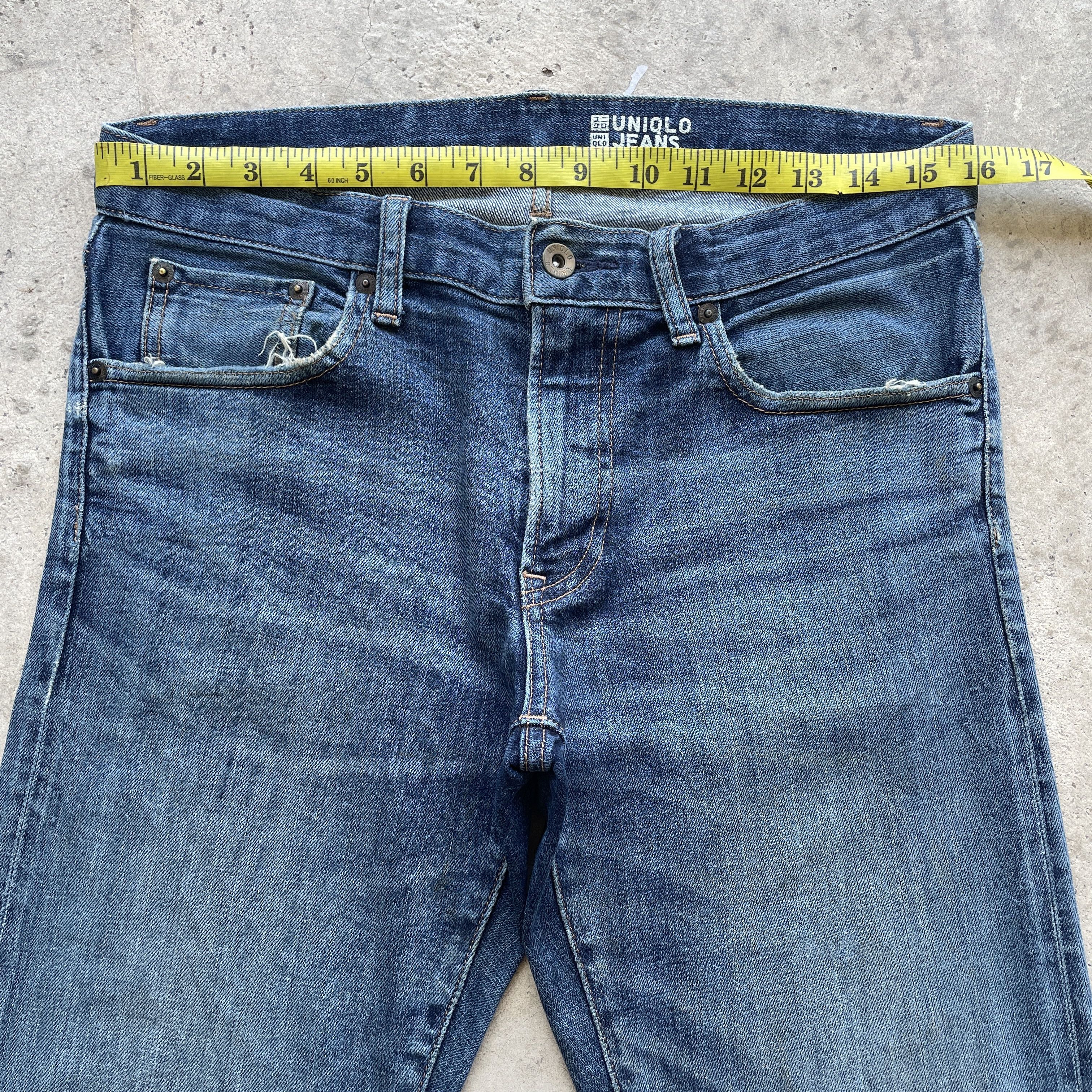 Japanese Brand VINTAGE JAPANESE SLIMFIT DENIM SELVEDGE FADED JEANS PANTS Size US 32 / EU 48 - 5 Thumbnail