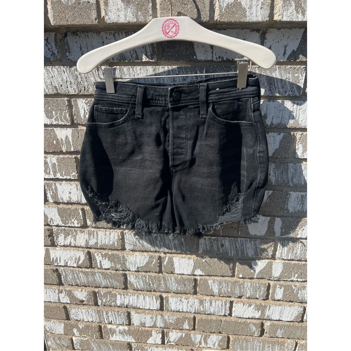 Hollister Hollister Black Curvy Ultra High-Rise Mom Short 3” Shorts Wo Size 25" / US 0 / IT 36 - 1 Thumbnail